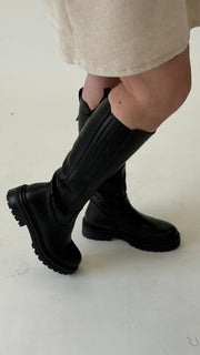 LANGE LENA LAARZEN - ZWART