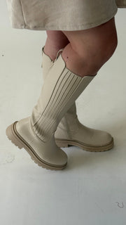 LANGE LENA LAARZEN - BEIGE