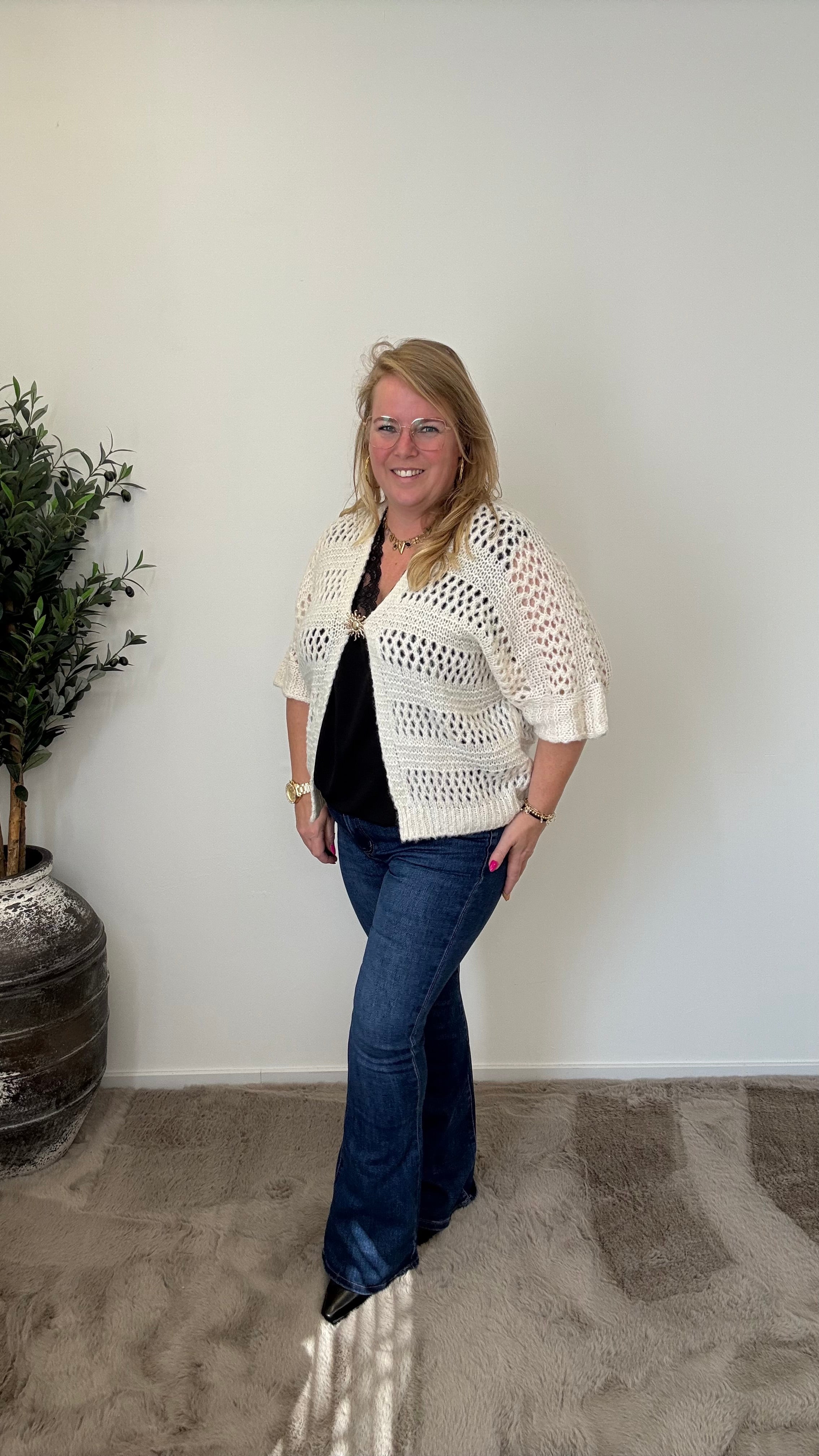 MOM WIDE LEG JEANS MERK GOODIES DJ2456 (40 bis 48) - GRAU