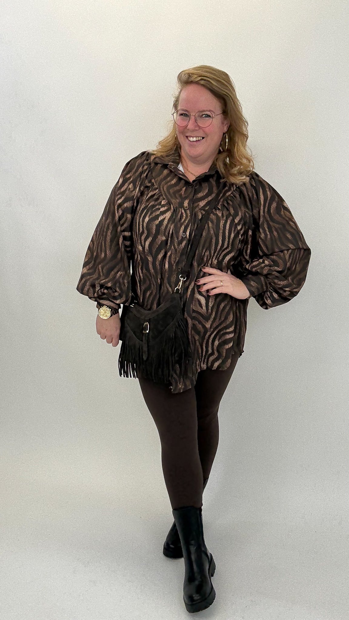 LISA ZEBRA BLOUSE - 1804