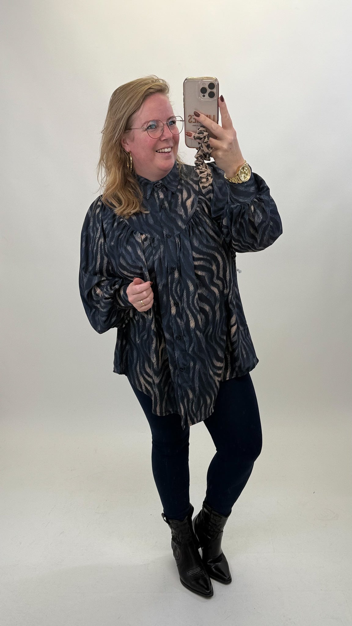 LISA ZEBRA BLOUSE - 1804