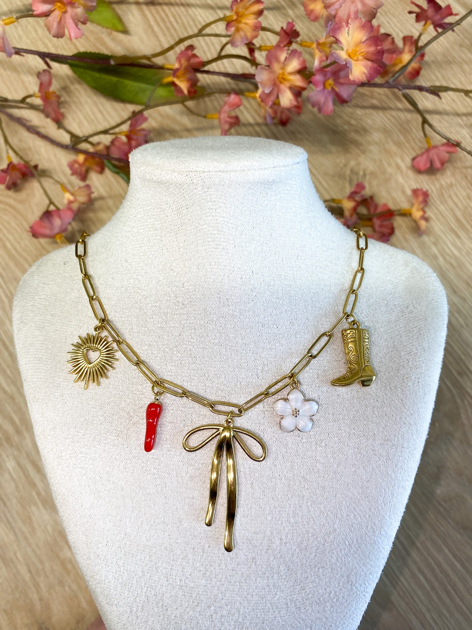 Formen Parel Herz Kette