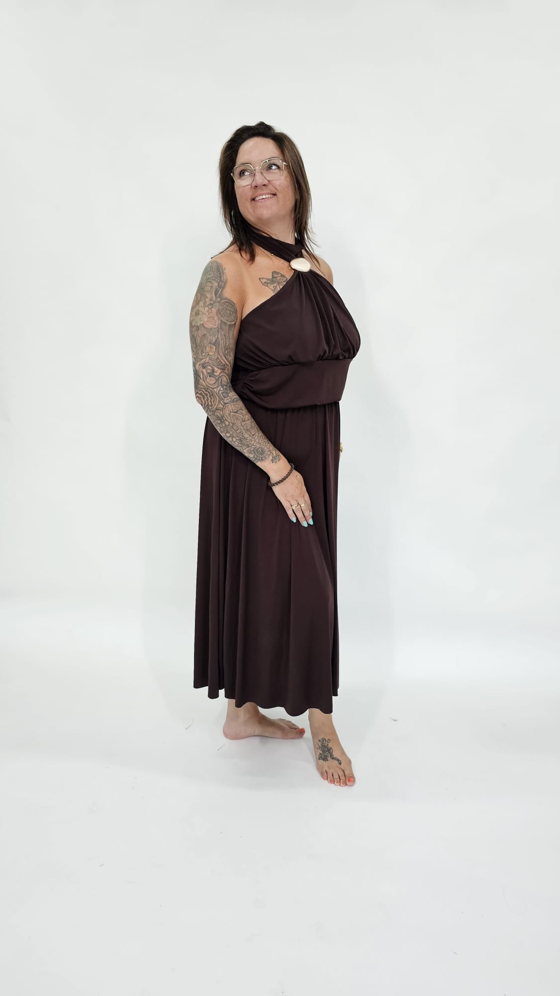 CHIQUE HALTER CURVY JURK - 2154
