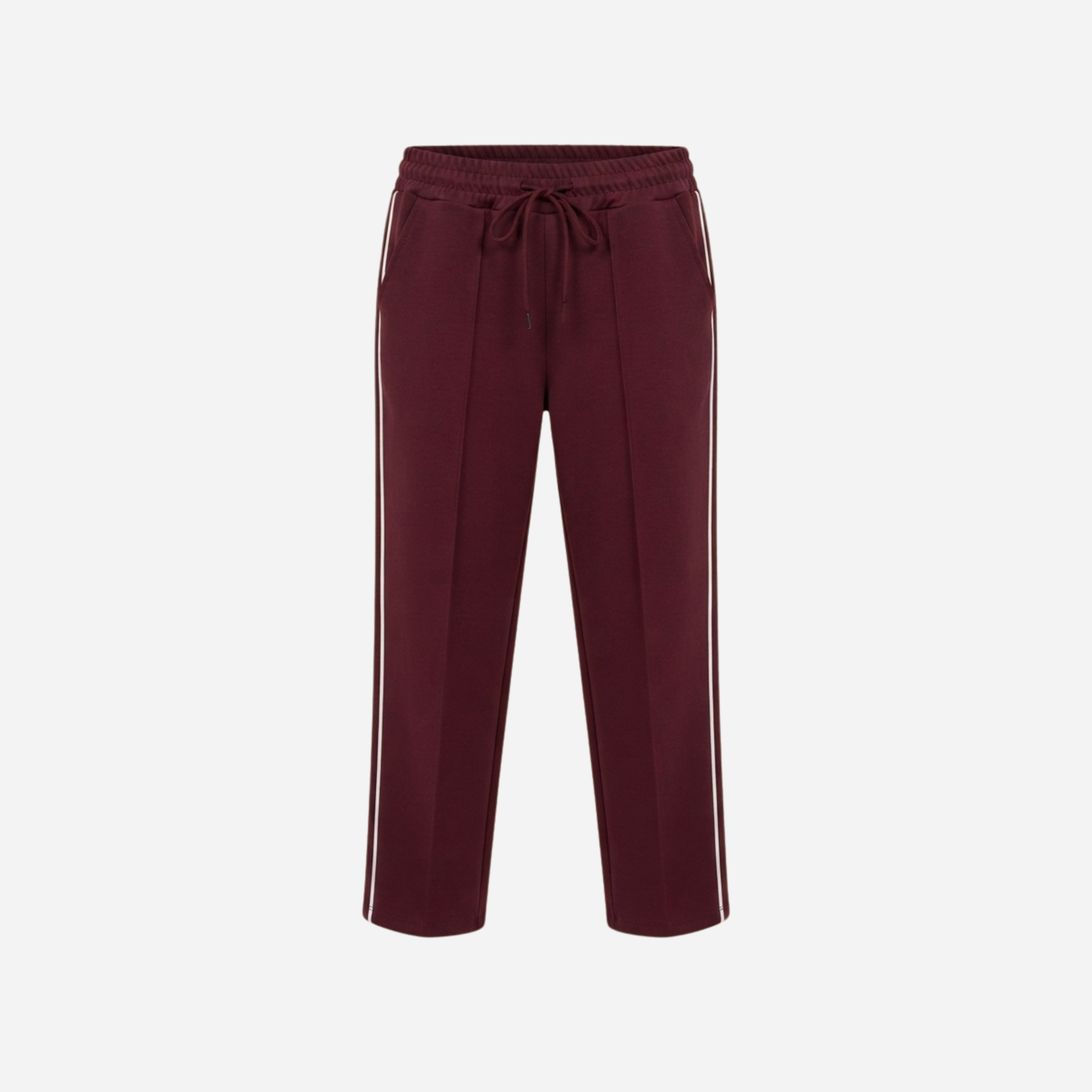 JOGGER PANTALON MET BIES BURGUNDY