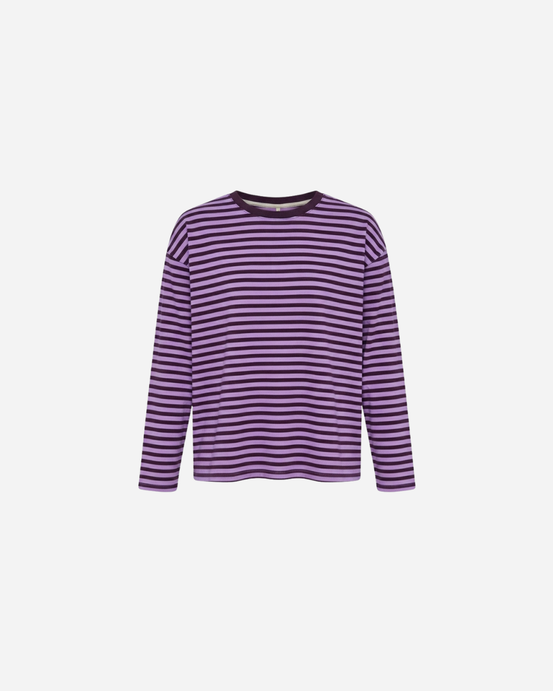 STREEP SHIRT LONGSLEEVE PAARS/ESPRESSO