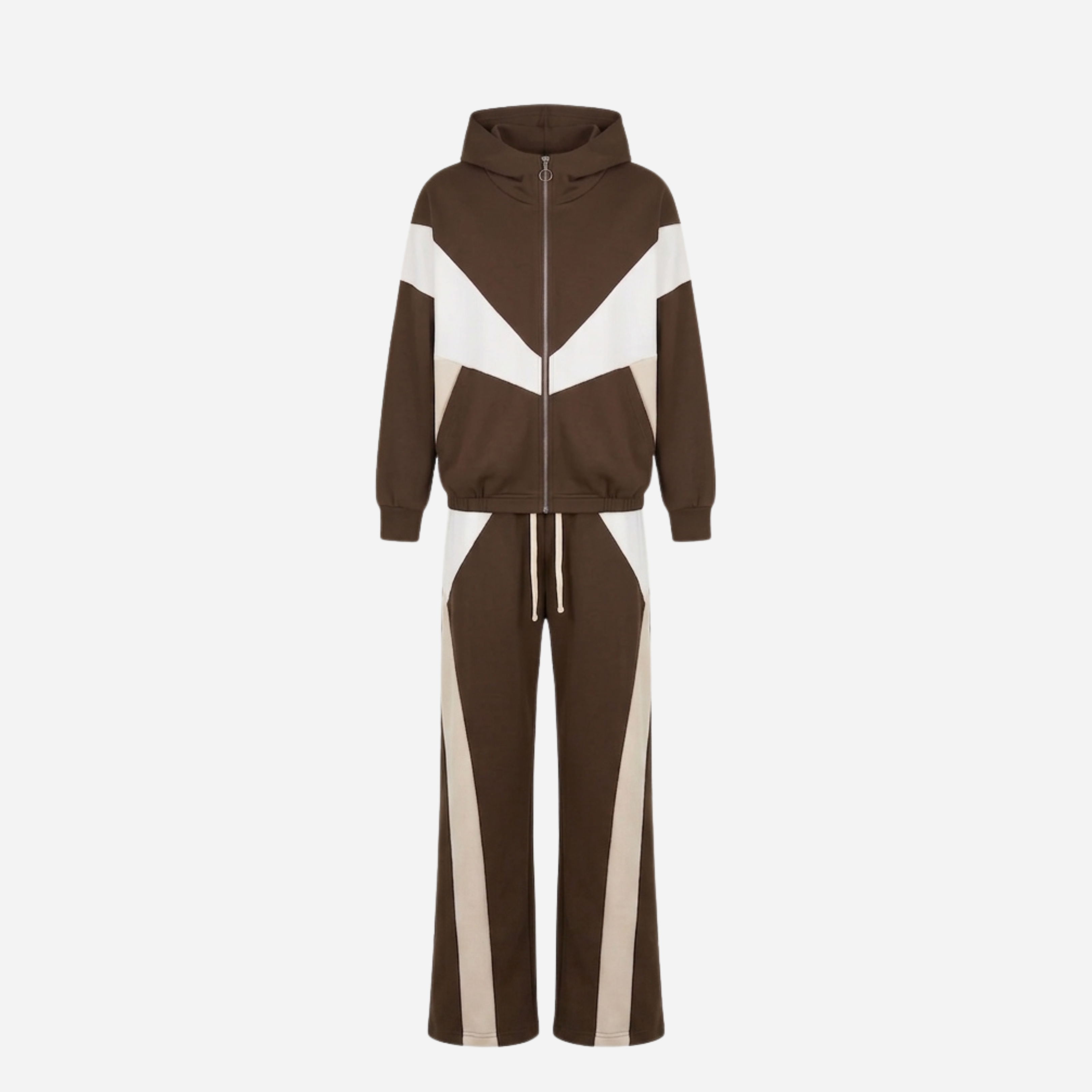 STREEP SET MET BARREL BROEK ESPRESSO