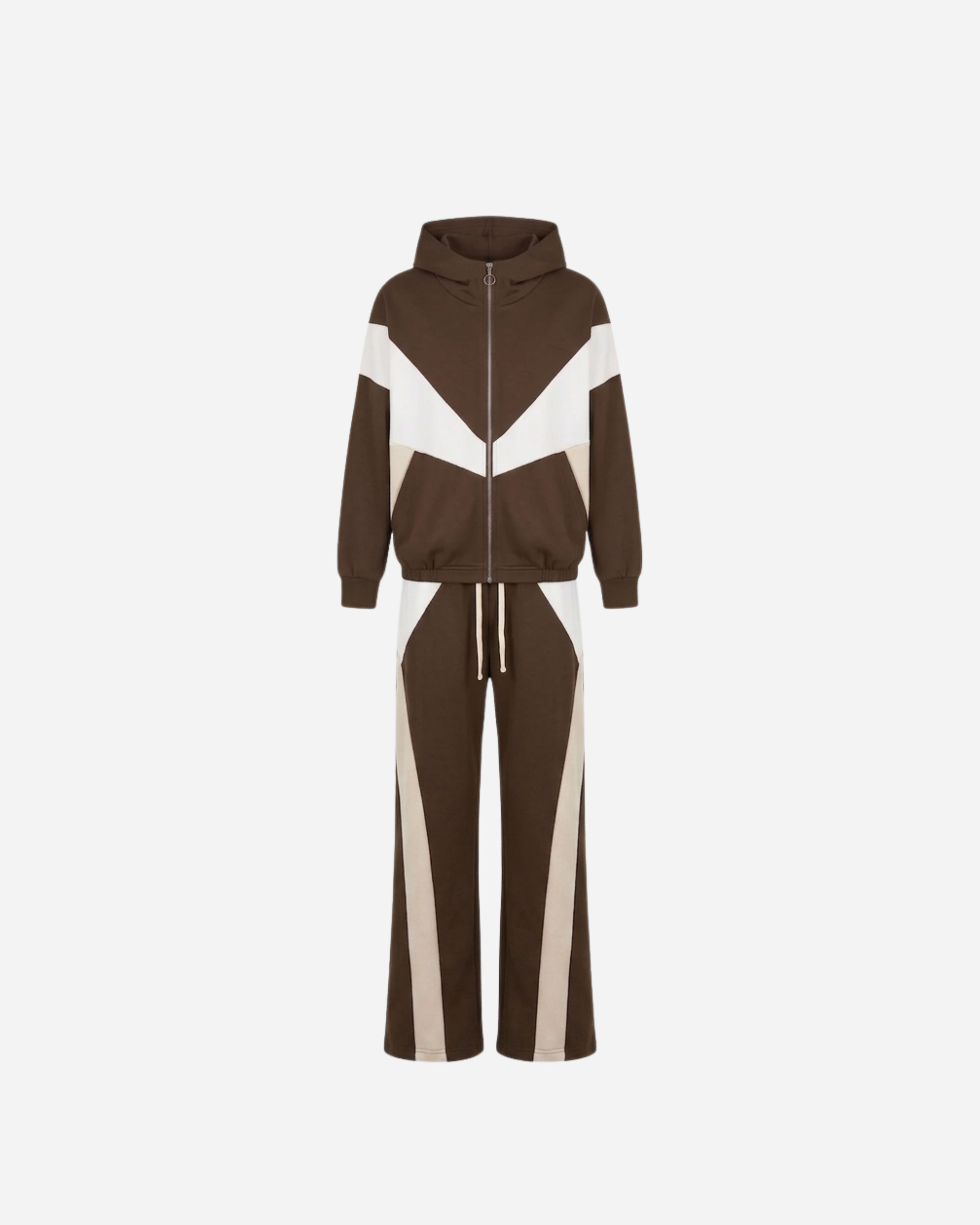 STREEP SET MET BARREL BROEK ESPRESSO