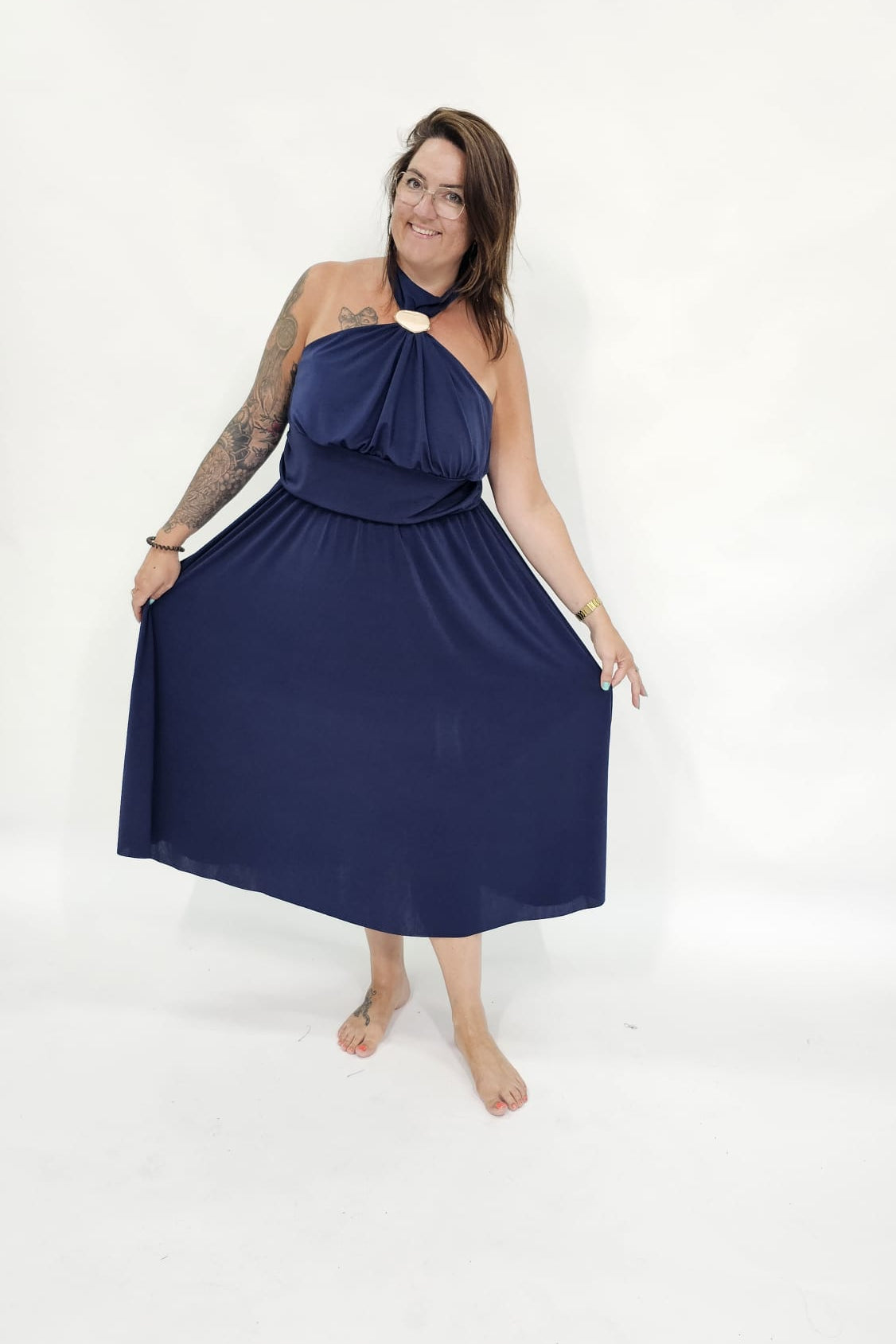 CHIQUE HALTER CURVY JURK - 2154