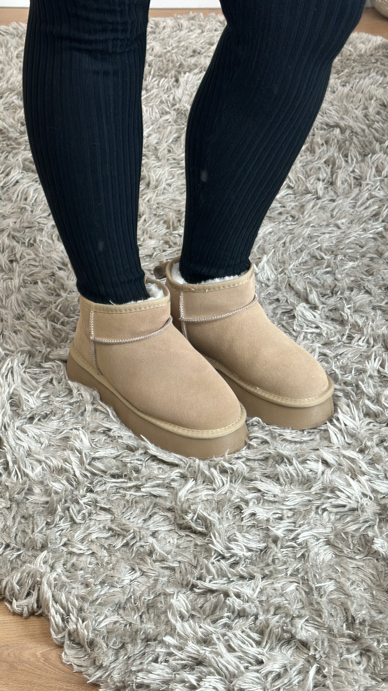 UGGIE BOOTS REAL LEATHER LS780 / KHAKI