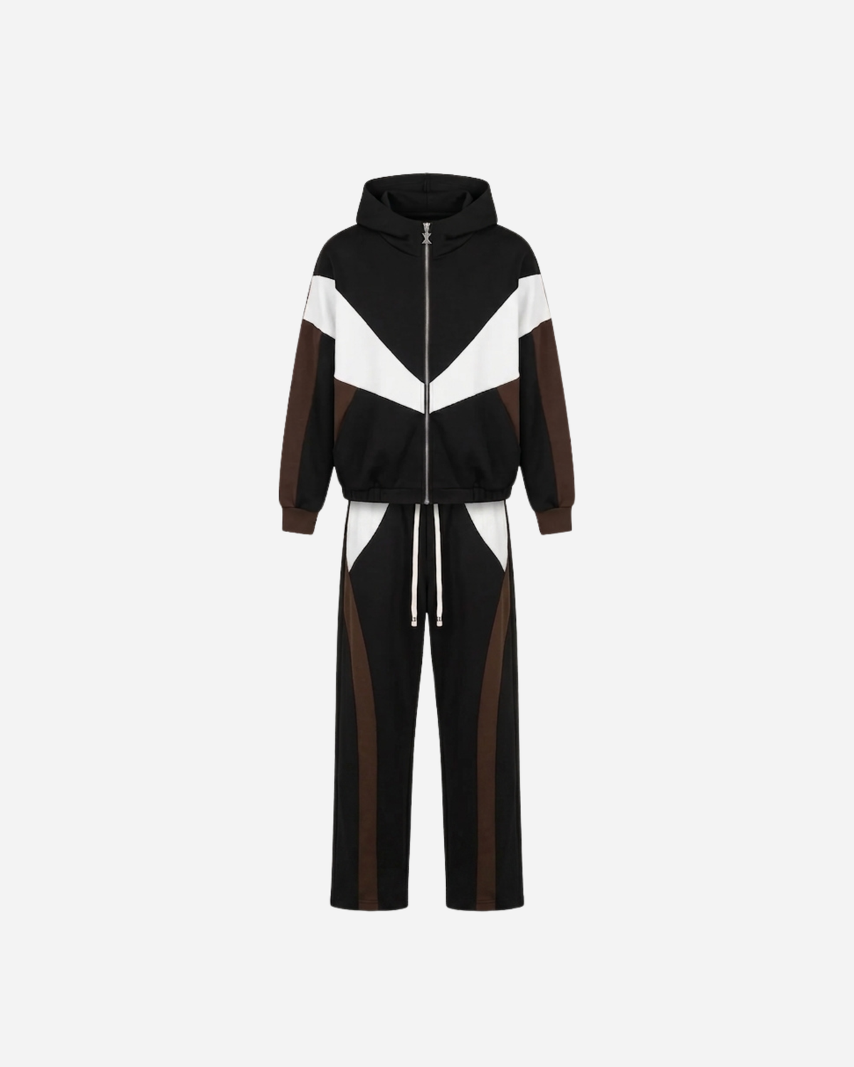 STREEP SET MET BARREL BROEK ZWART