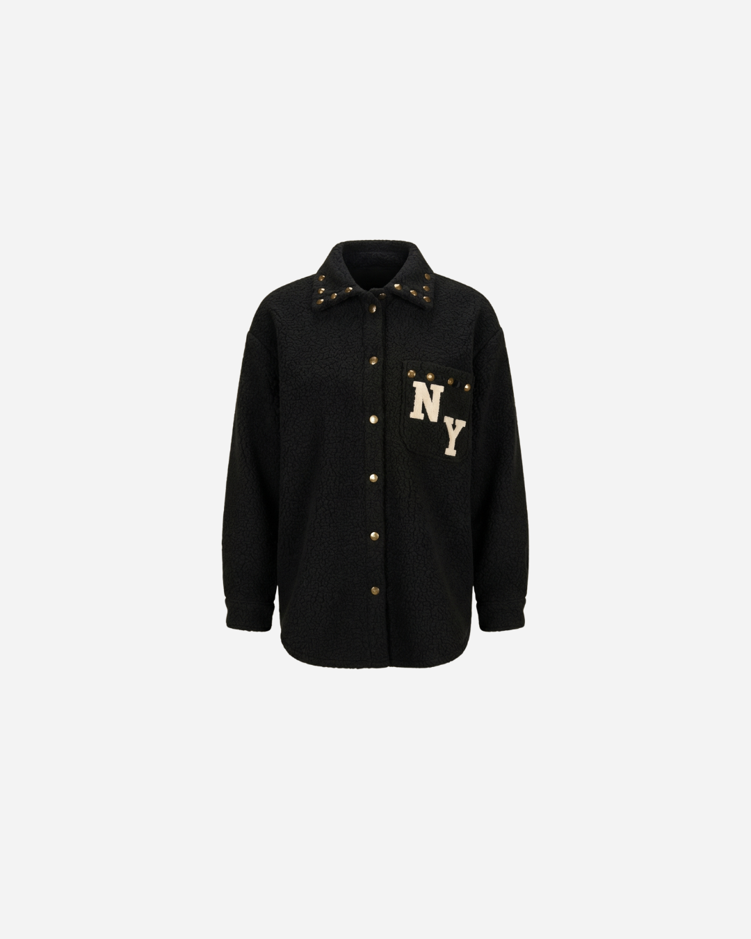 NEW YORK BOUCLE JAS ZWART