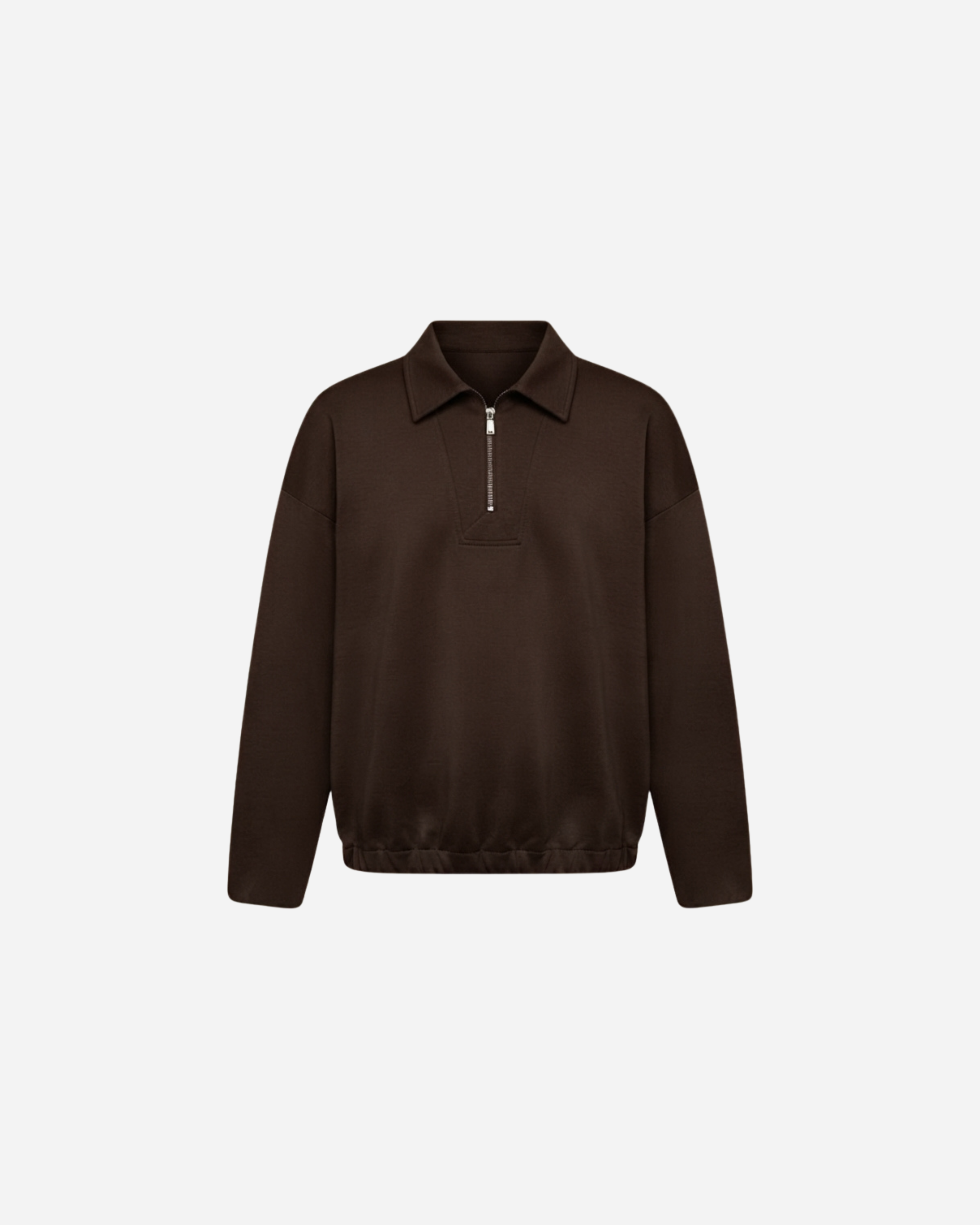 ZIPPER SWEATER ESPRESSO