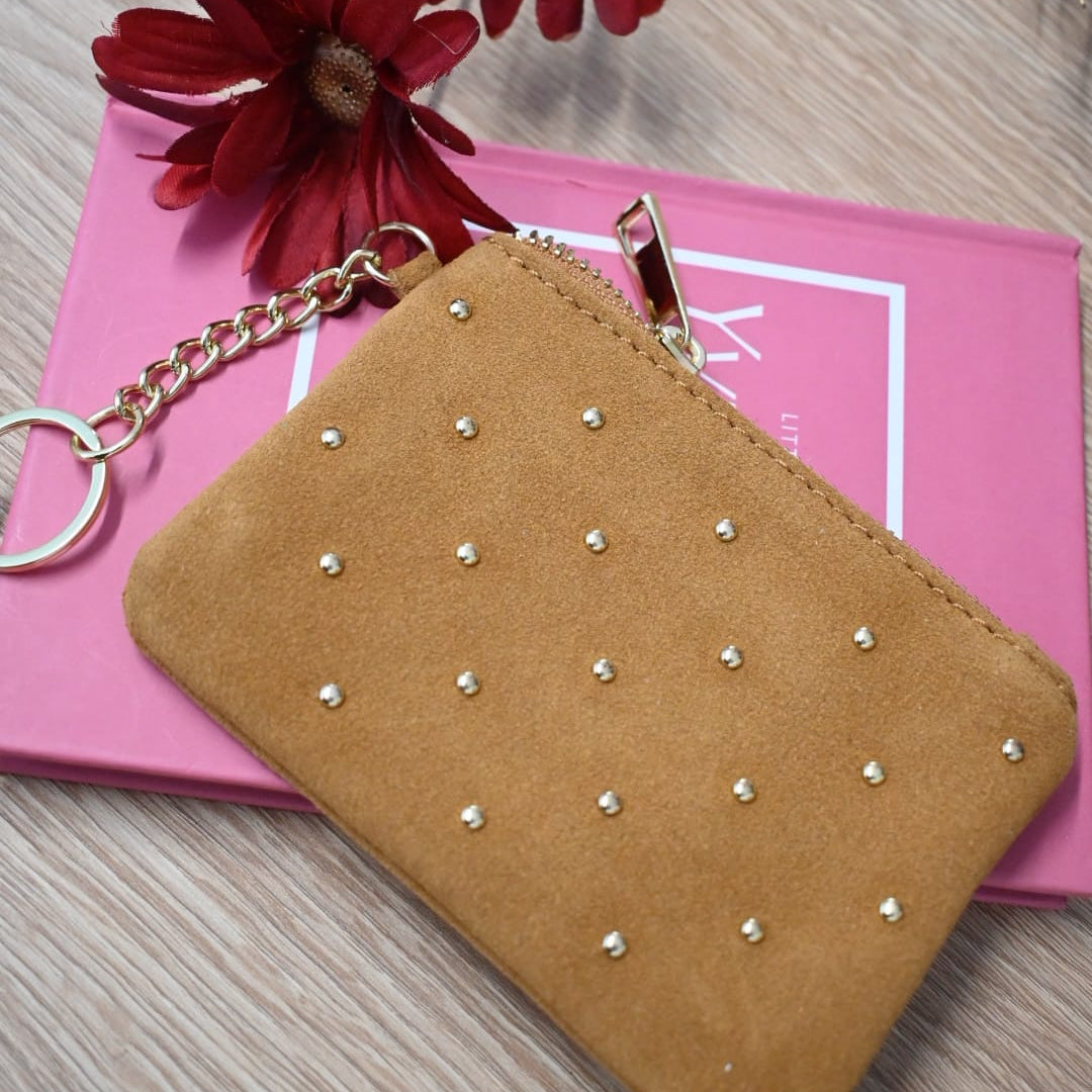 SUEDE LEREN PORTEMONNEE - 559094