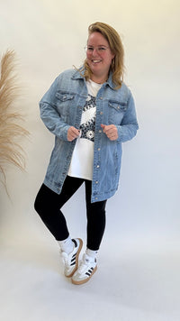 BO DENIM WAISTCOAT (38 TO 50) - BLACK