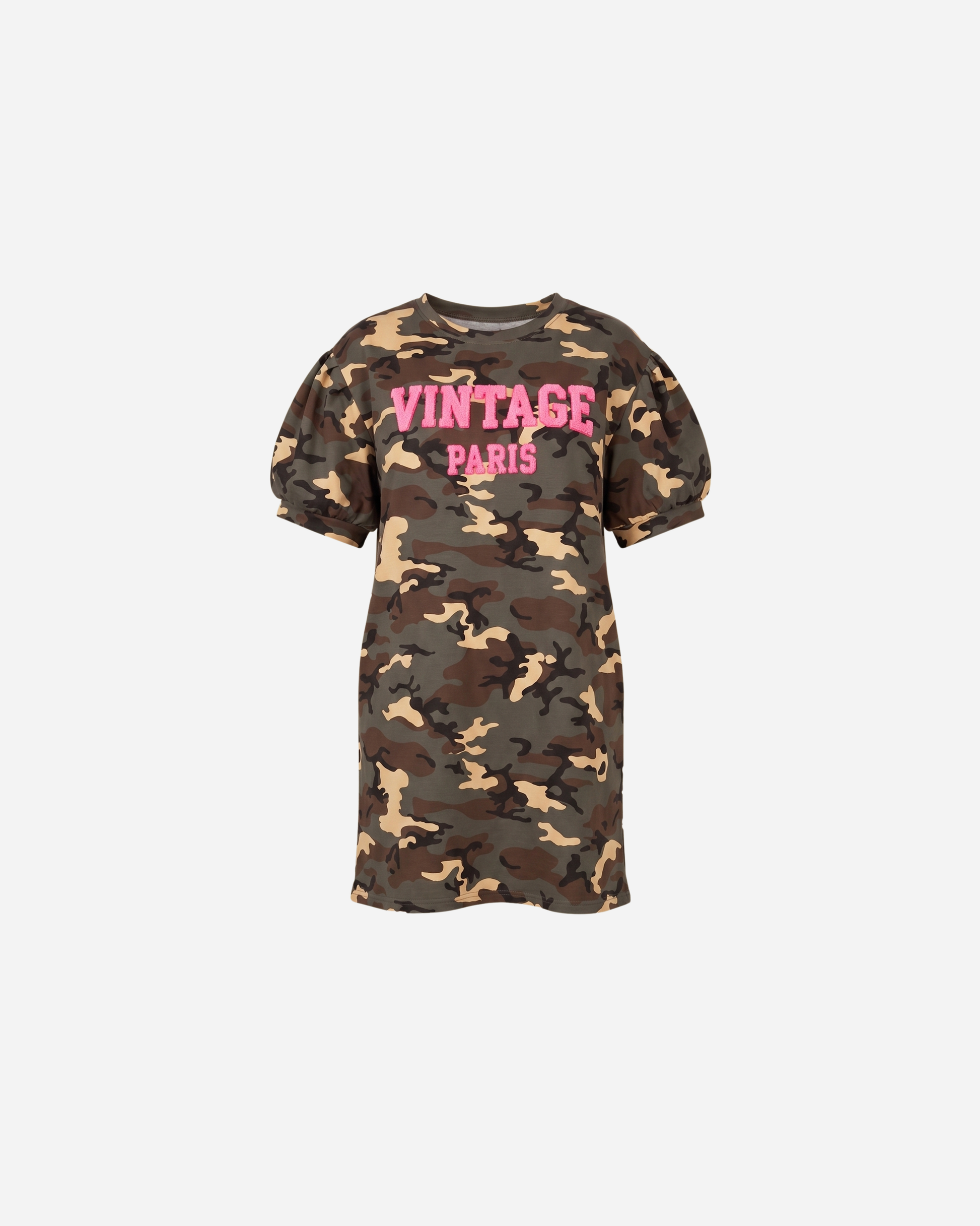 VINTAGE CAMOUFLAGE POFMOUW JURK -