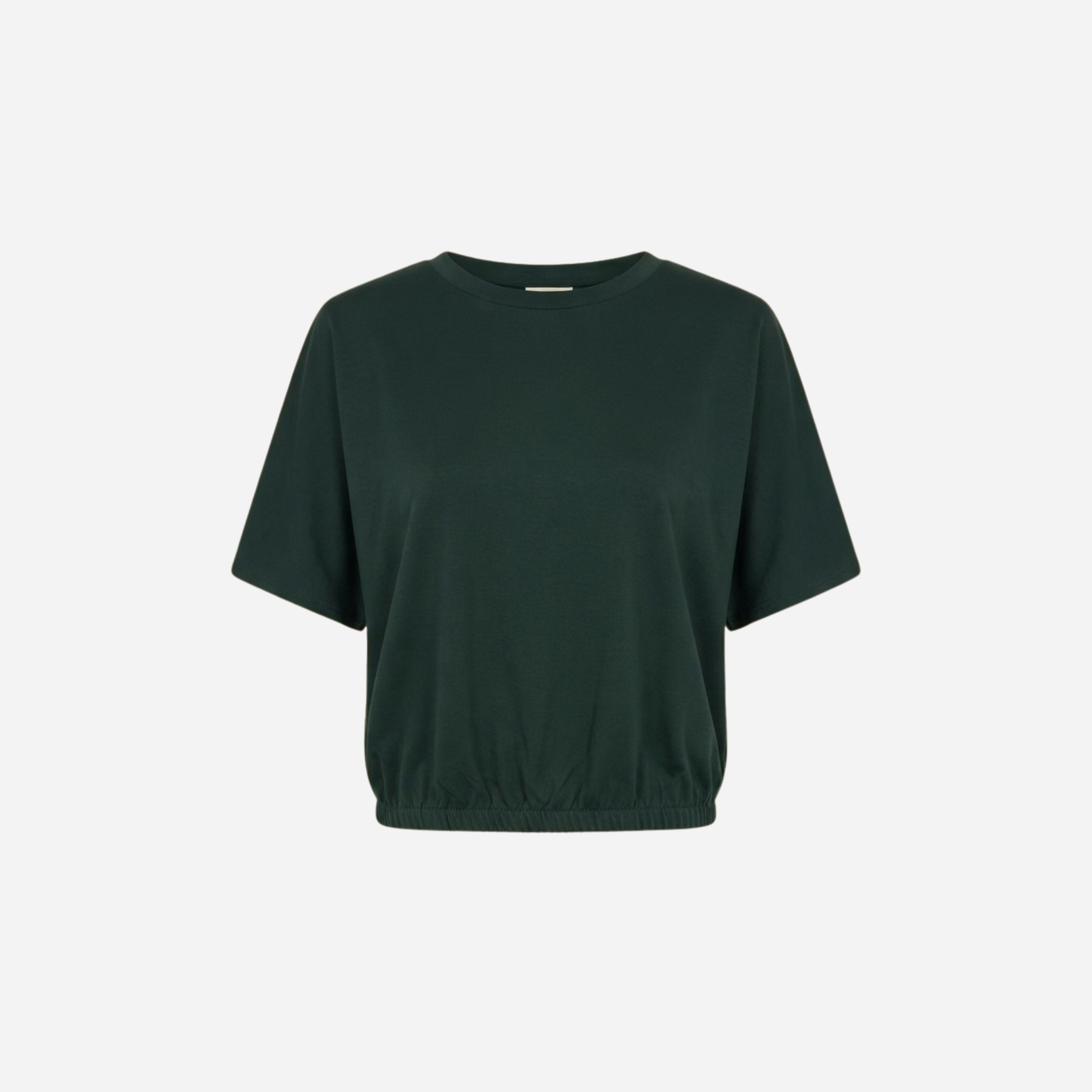 T-SHIRT MET ELASTIEK FOREST GREEN