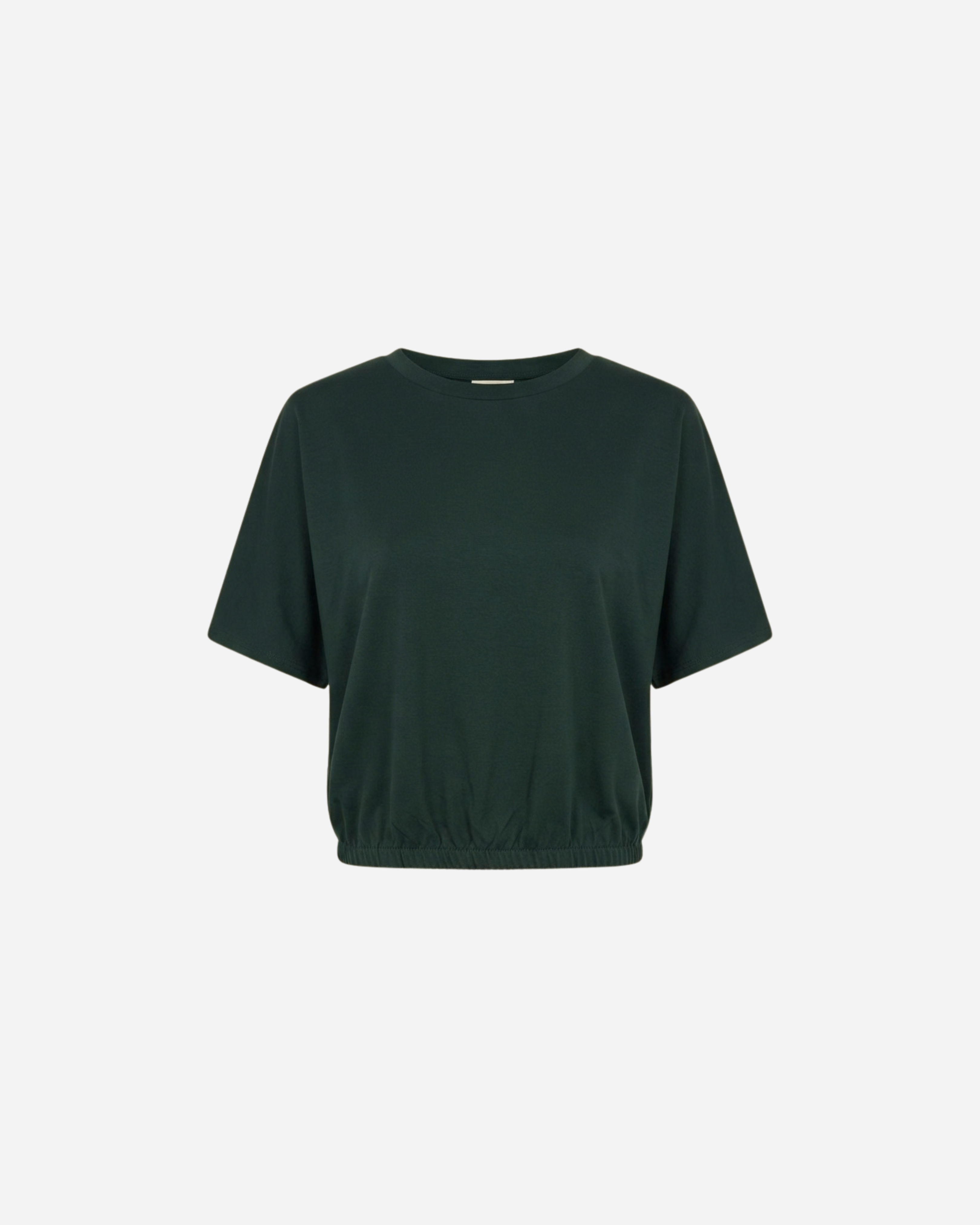 T-SHIRT MET ELASTIEK FOREST GREEN