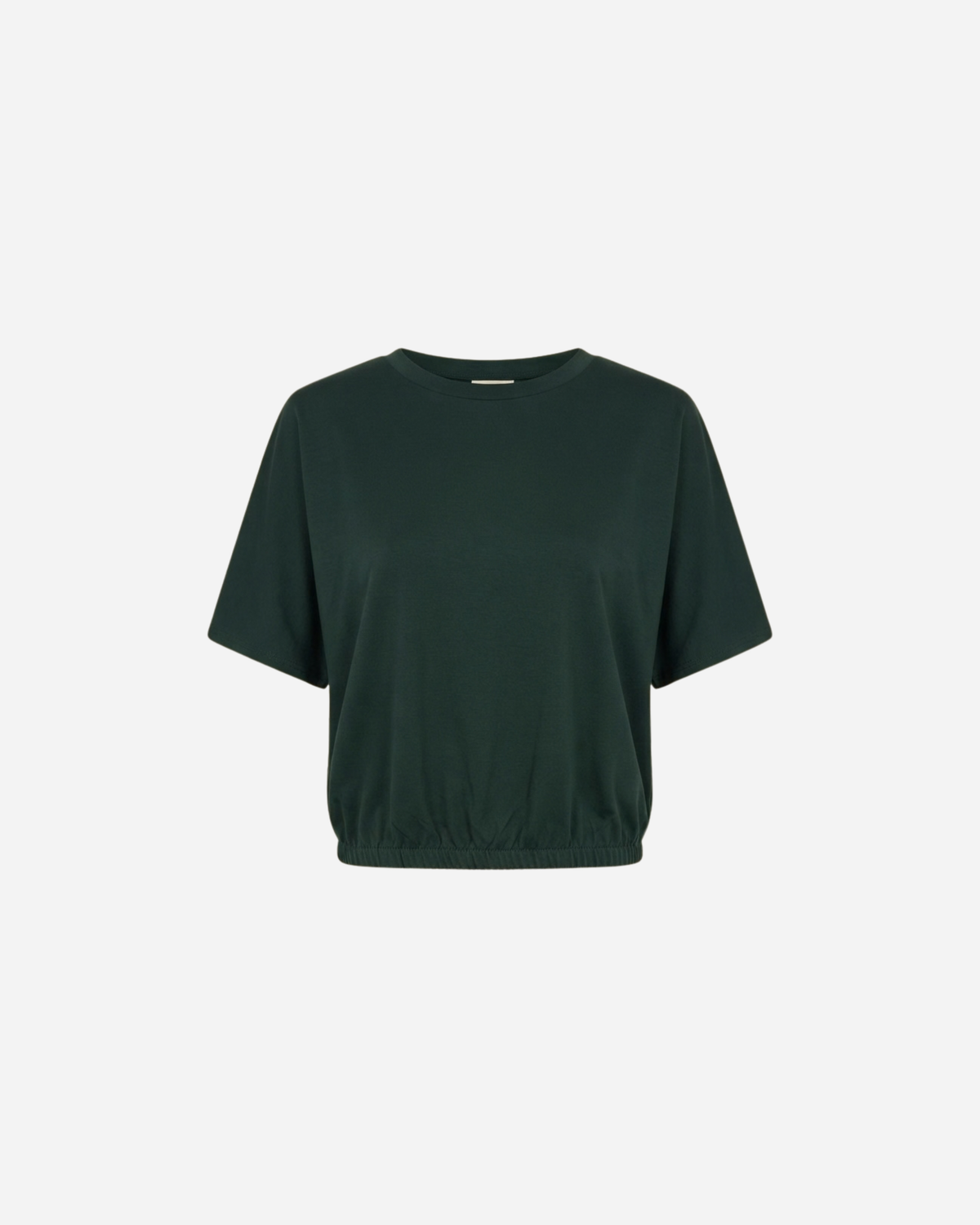 T-SHIRT MET ELASTIEK FOREST GREEN