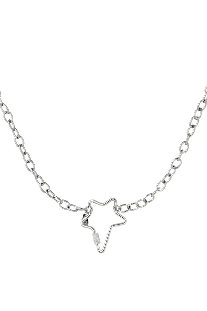 STAR CHAIN KETTING - ZILVER
