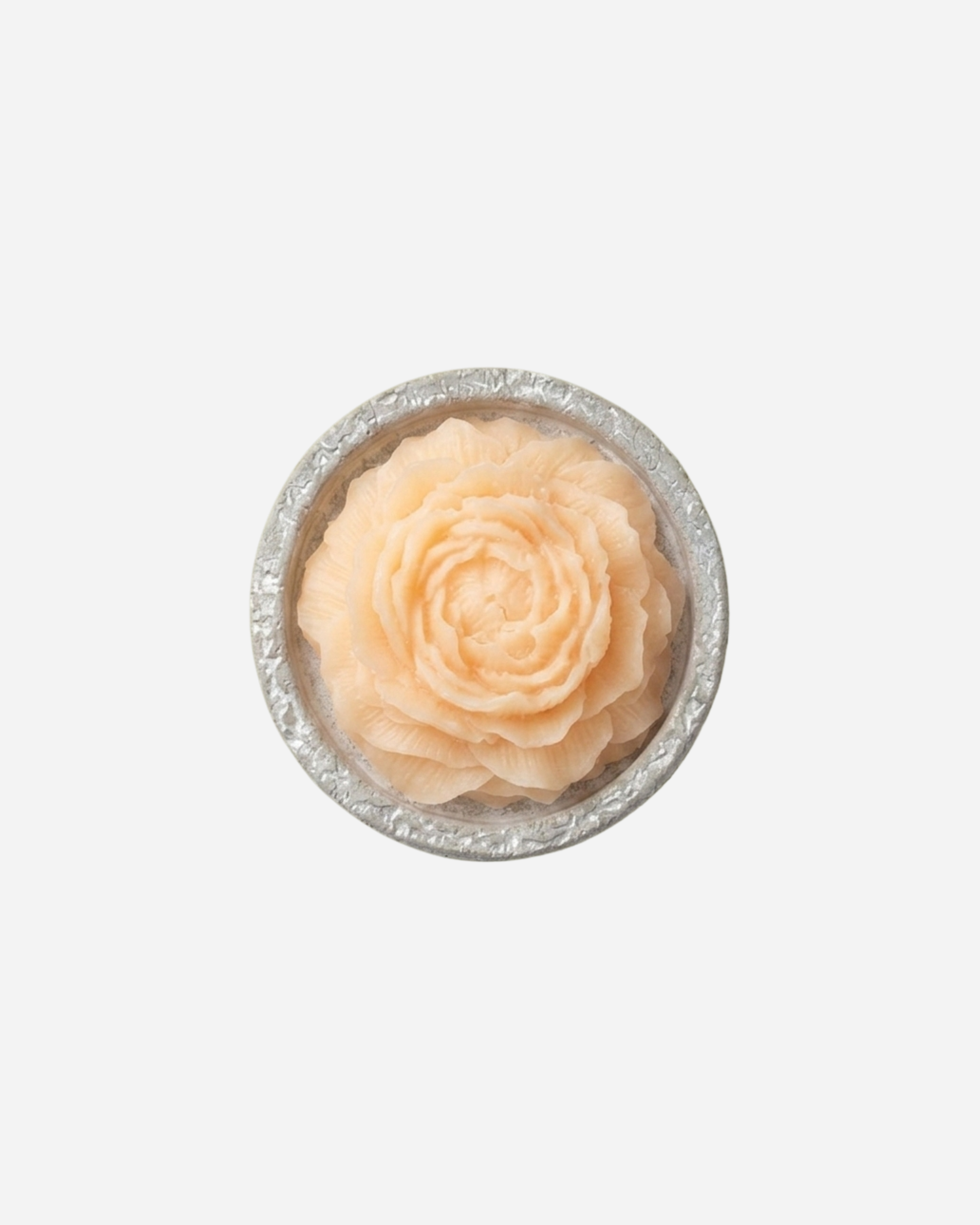 AMBERBLOKJE ROOS MET BETON SCHAALTJE