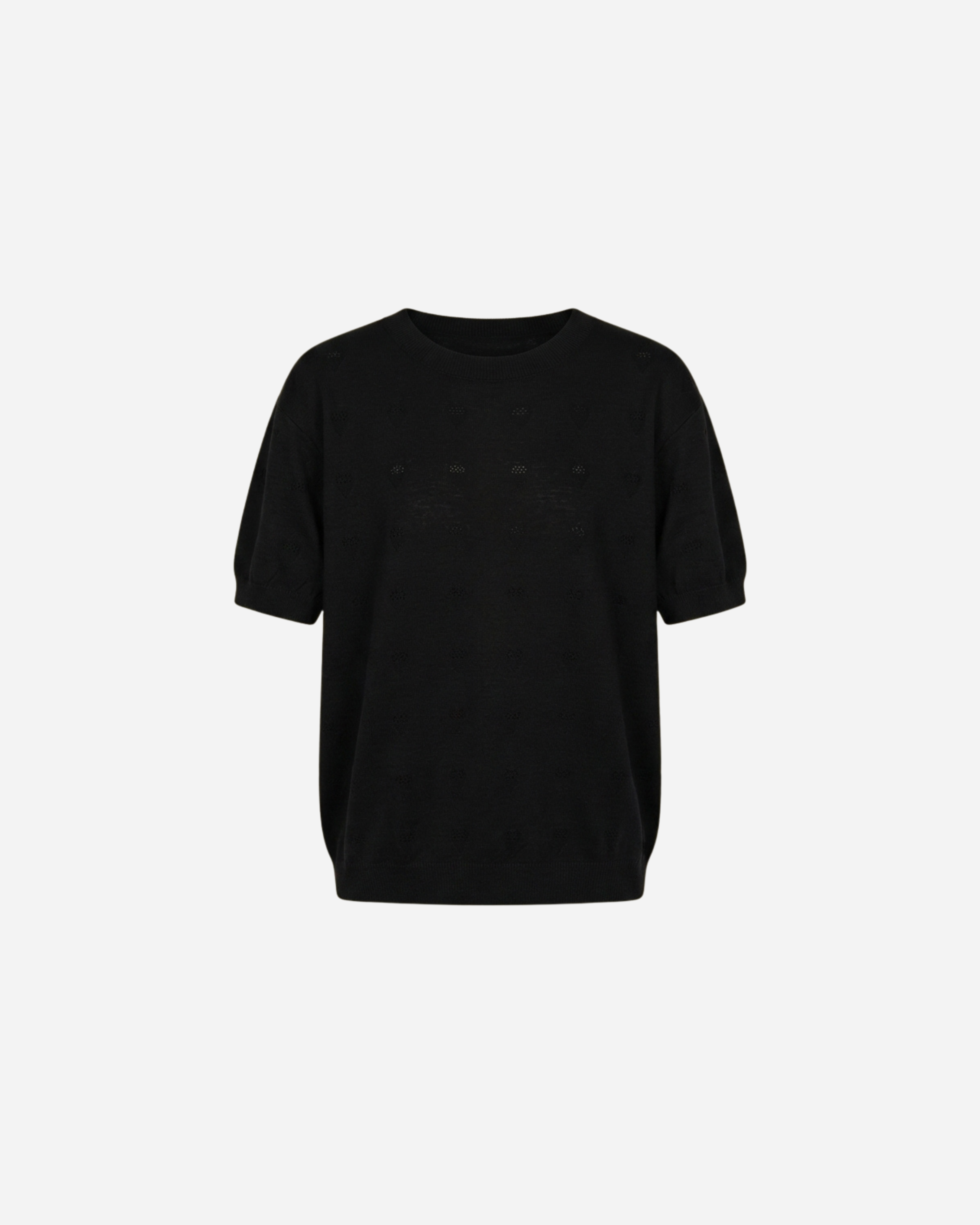 ZACHTE TOP MET HARTJES ZWART