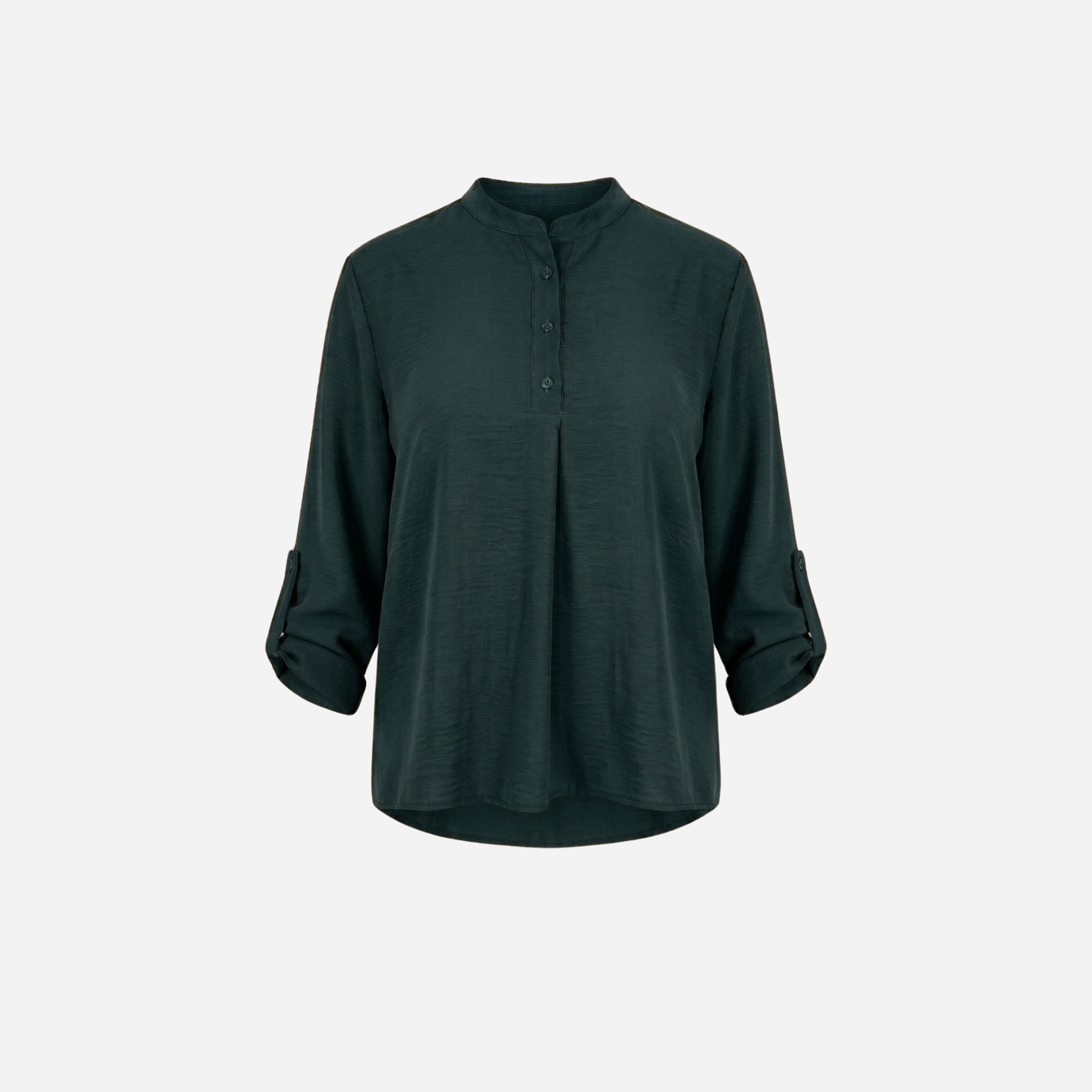 BASIC TOP LANGE MOUW DENNEN GROEN