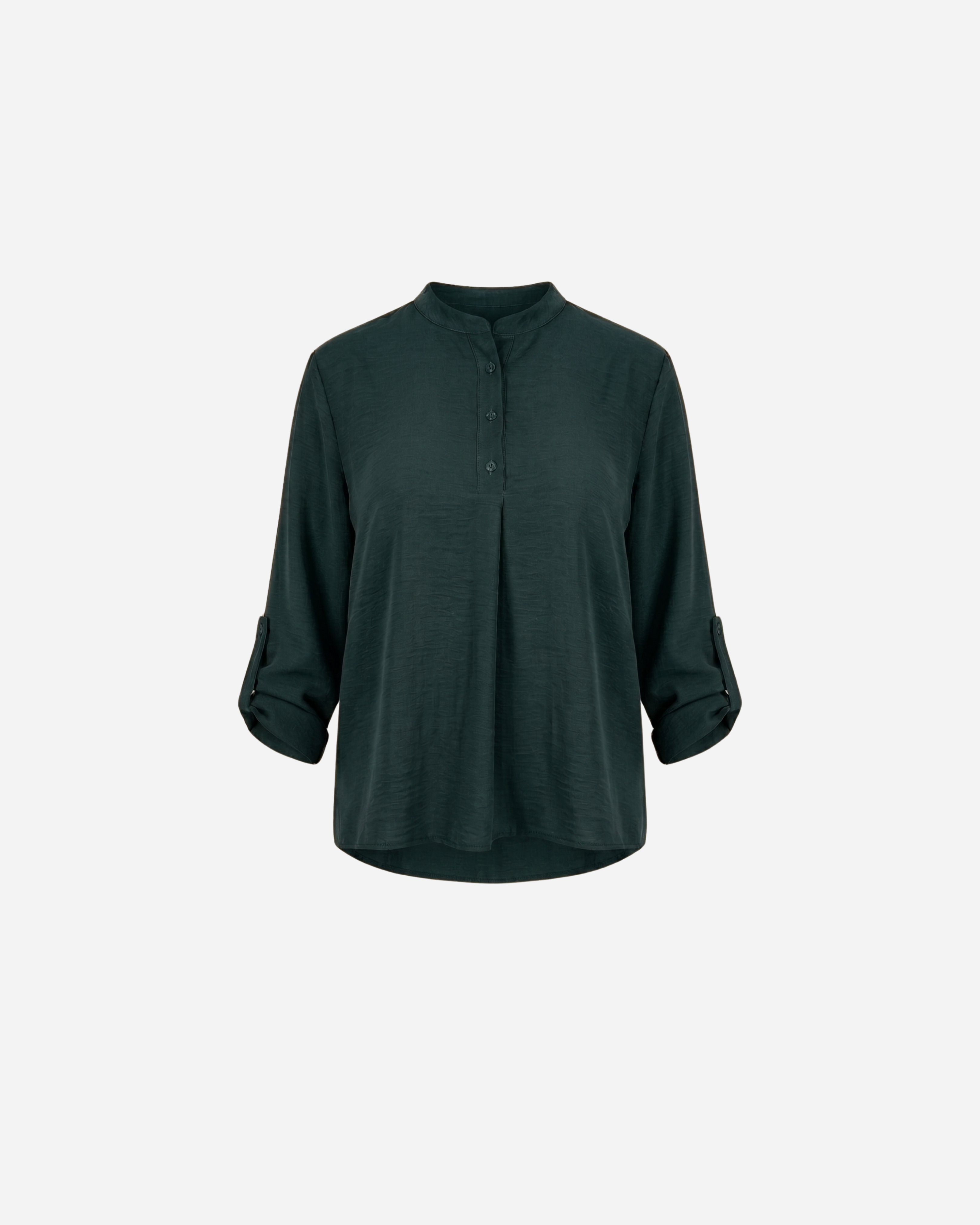 BASIC TOP LANGE MOUW DENNEN GROEN