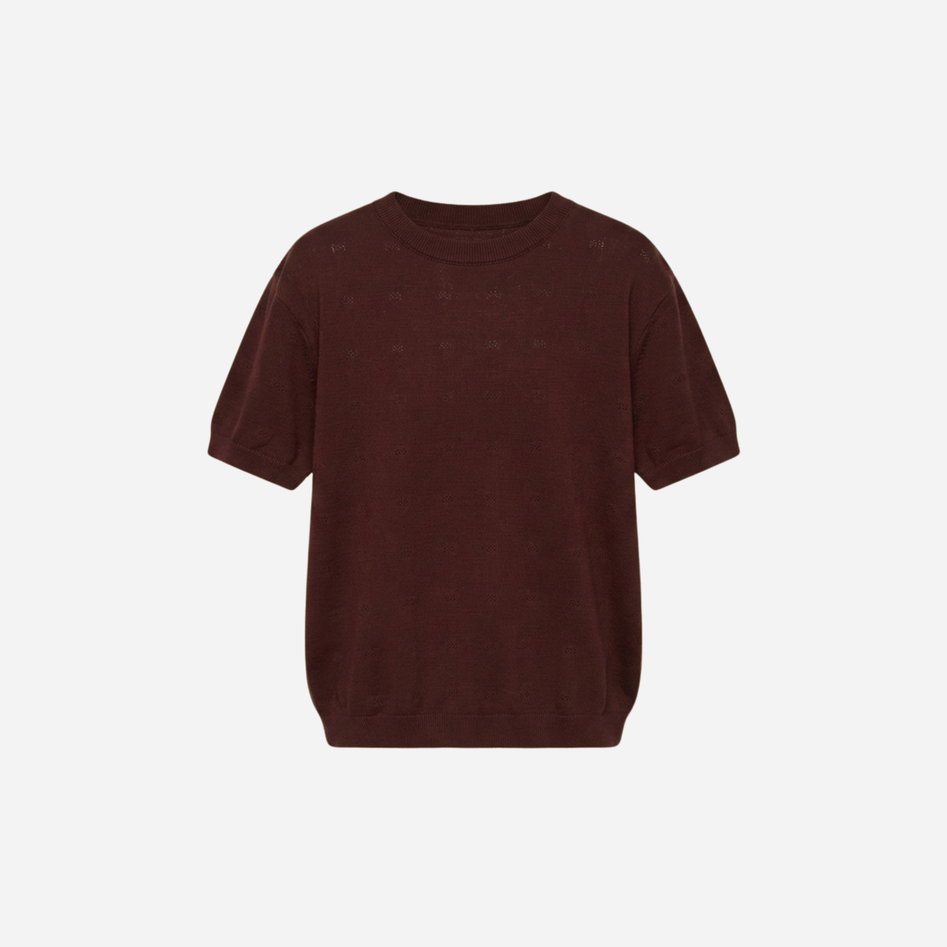 ZACHTE TOP MET HARTJES BRUIN