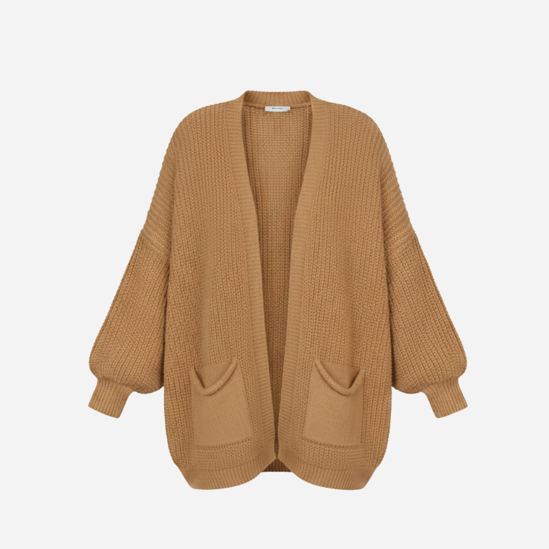 VEST NIVA KORT LINNIES CAMEL