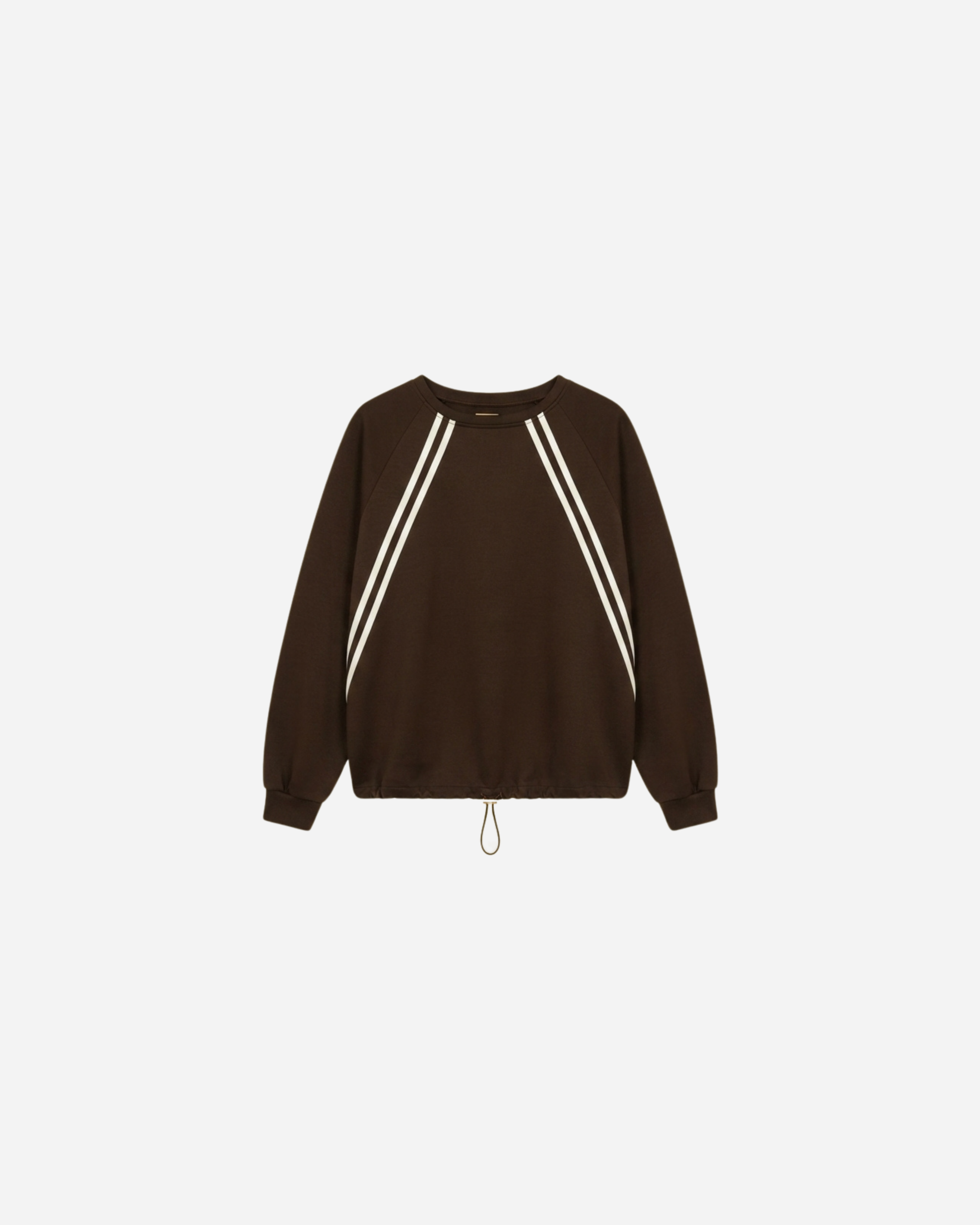 SPORTI SWEATER MET KOORD ESPRESSO