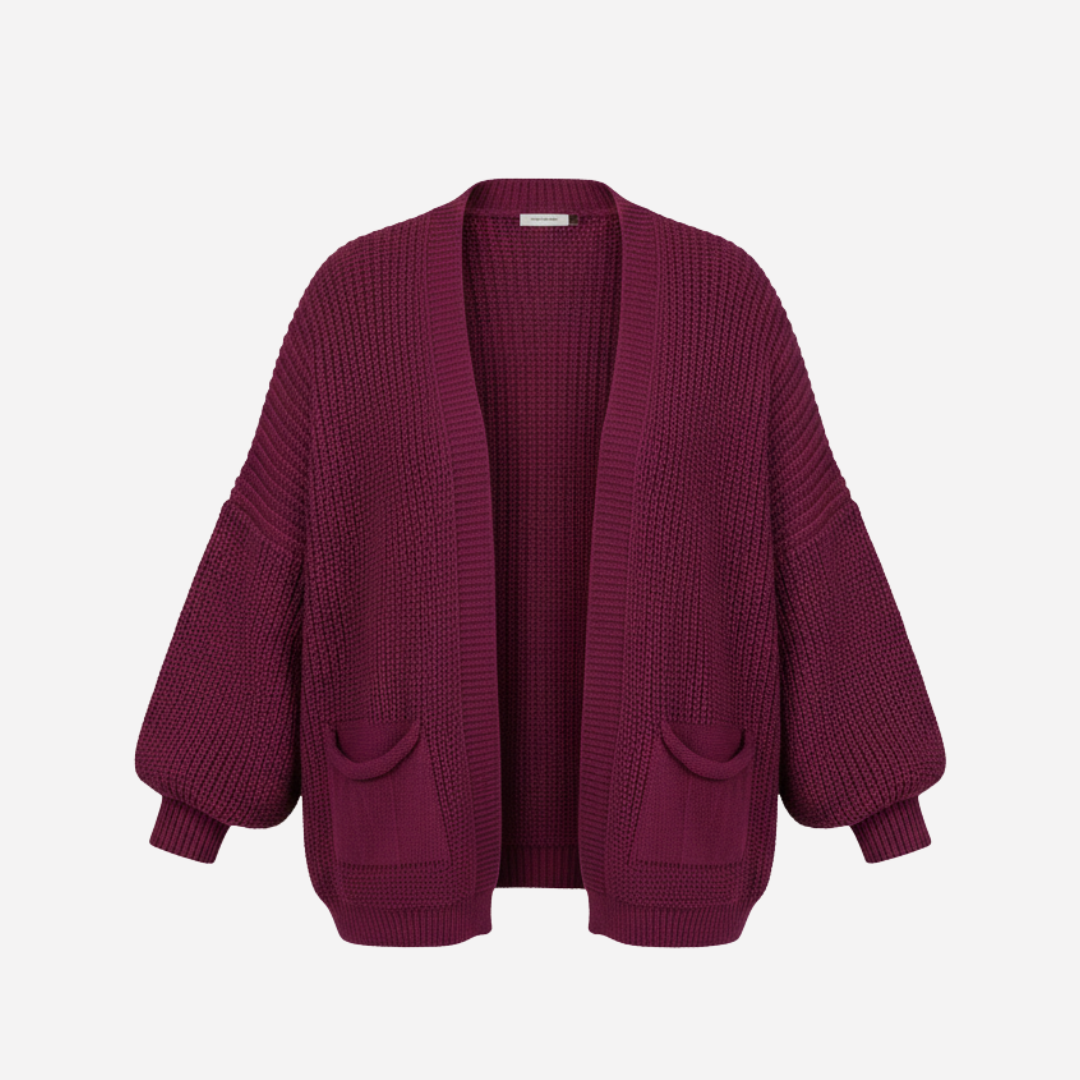 VEST NIVA KORT LINNIES AUBERGINE