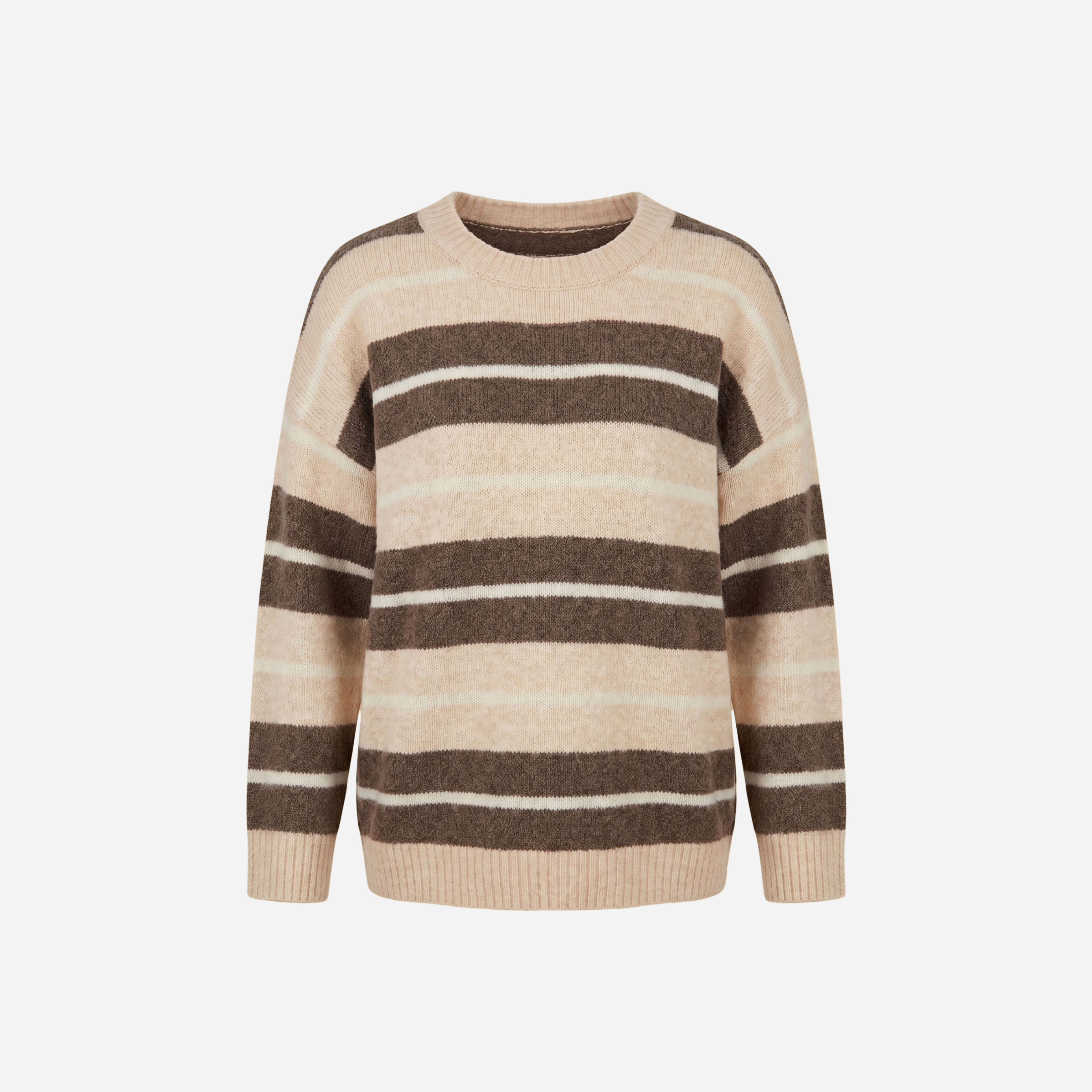 COLOR STREEP SWEATER CREME
