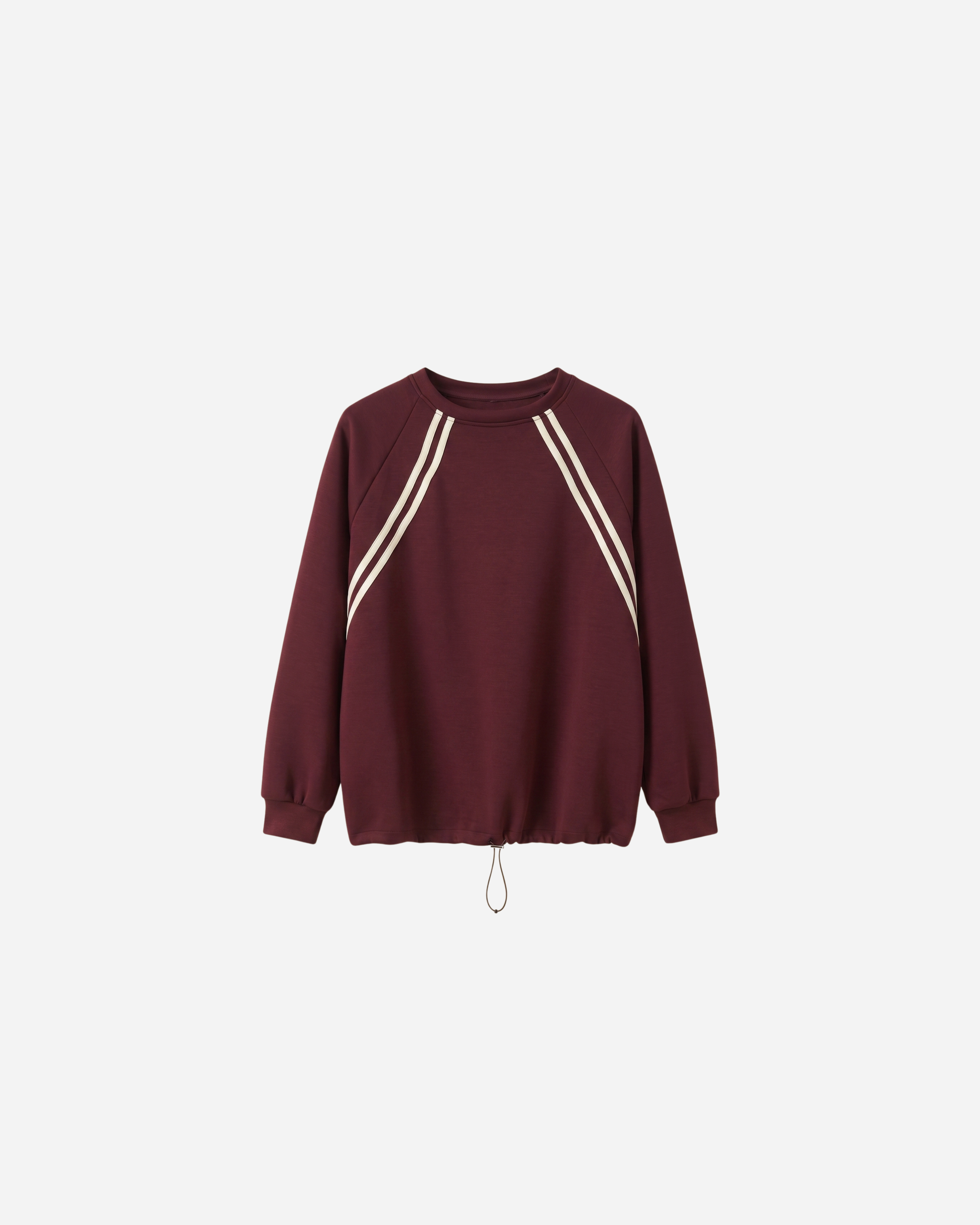 SPORTI SWEATER MET KOORD BURGUNDY