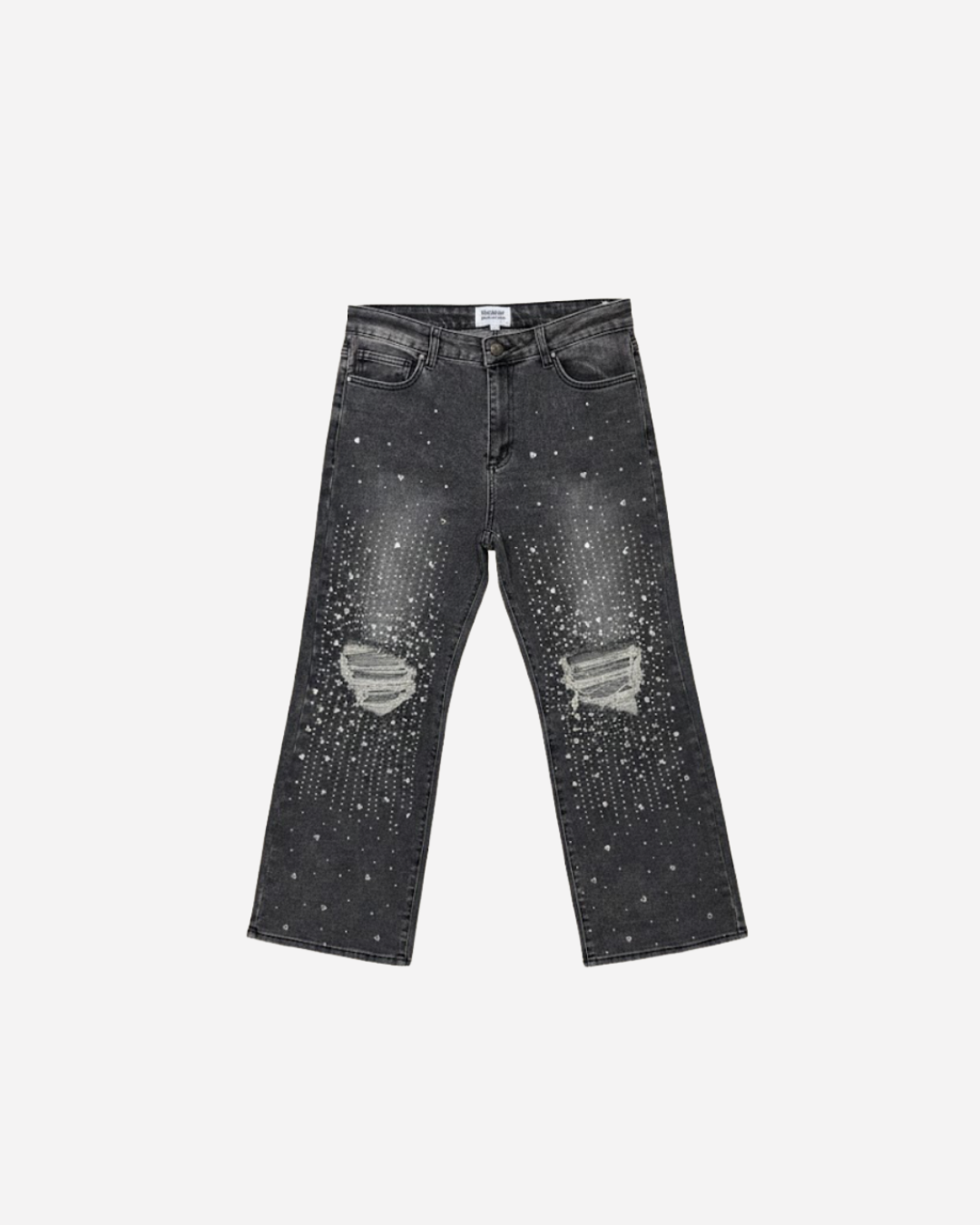 MONDAY JEANS WIDE LEG ZWART GEWASSEN - PPSA6063-6