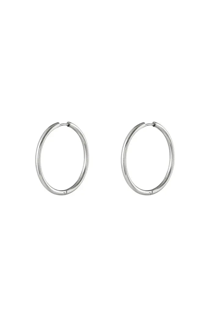BASIC CIRCLE OHRRINGE GRÖSSE S/M/L - 2 KLAR