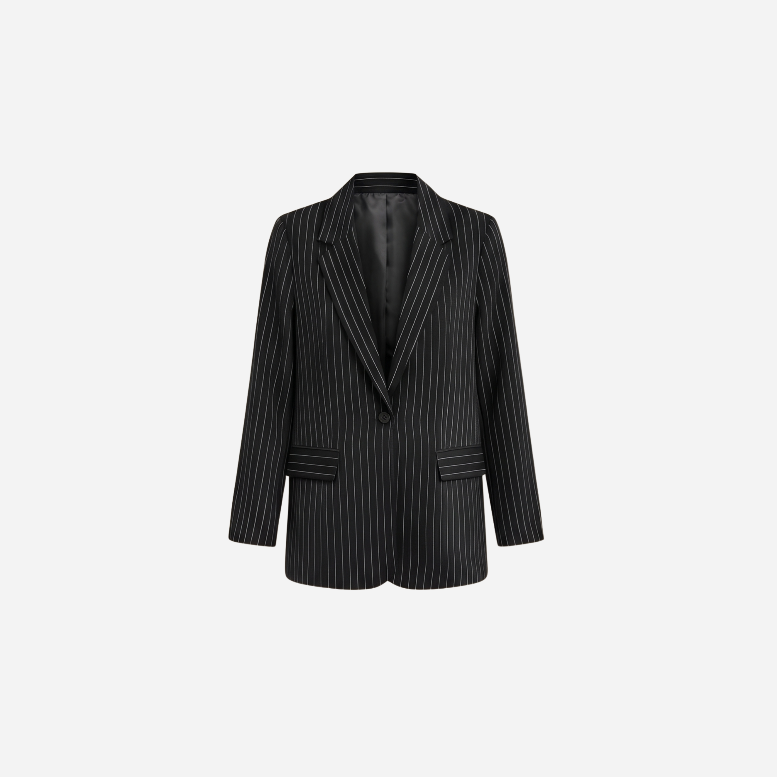 LA KRIJTSTREEP BLAZER ZWART