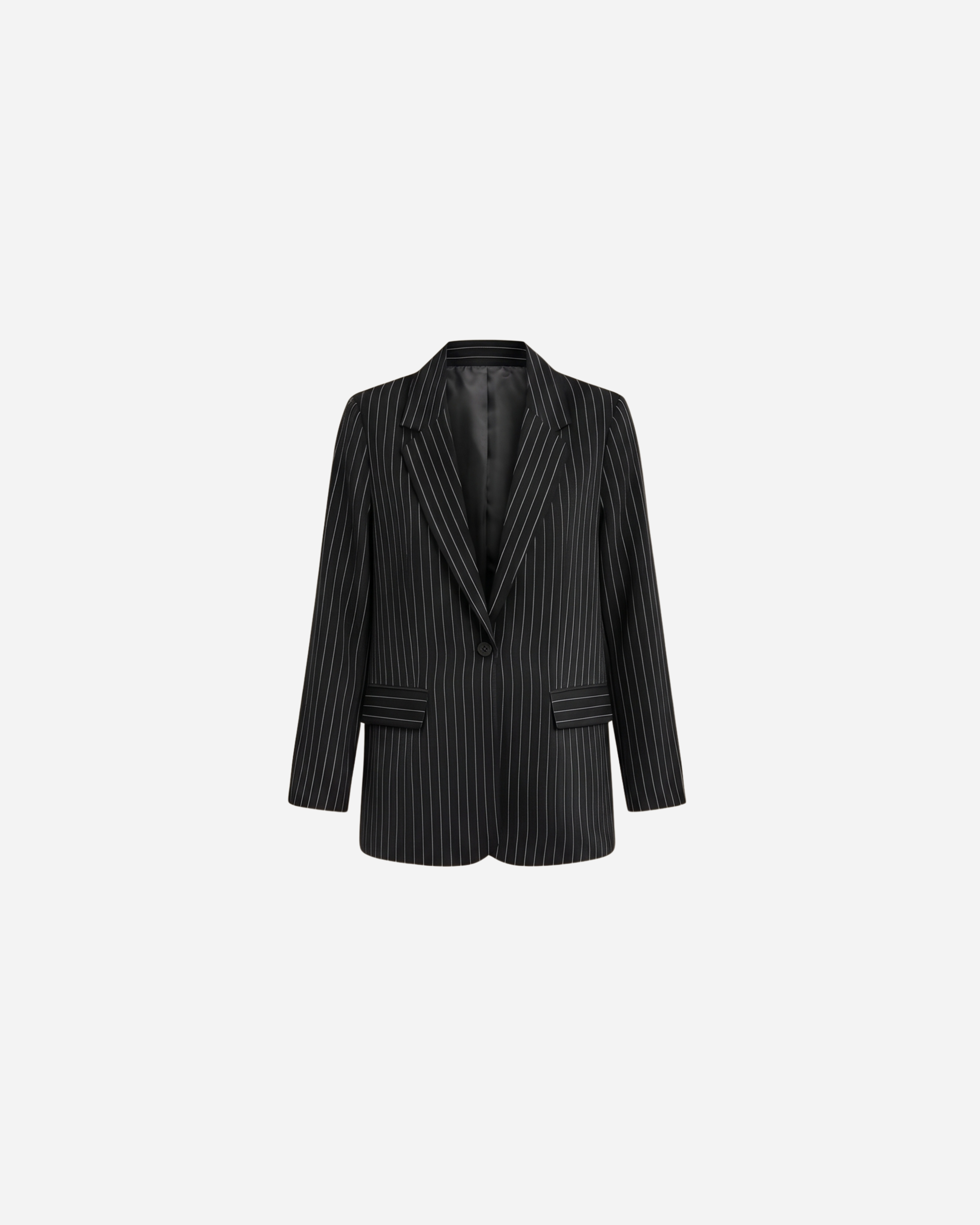 LA KRIJTSTREEP BLAZER ZWART