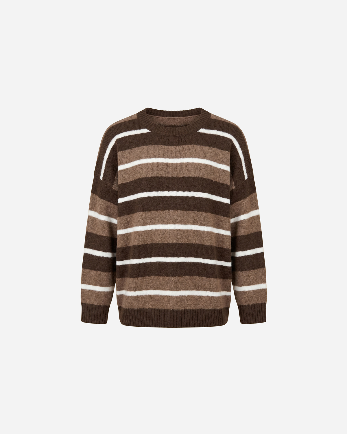 COLOR STREEP SWEATER ESPRESSO