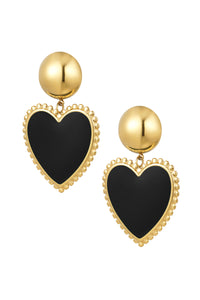 CLASSIC HEART EARRINGS - 4 COLORS