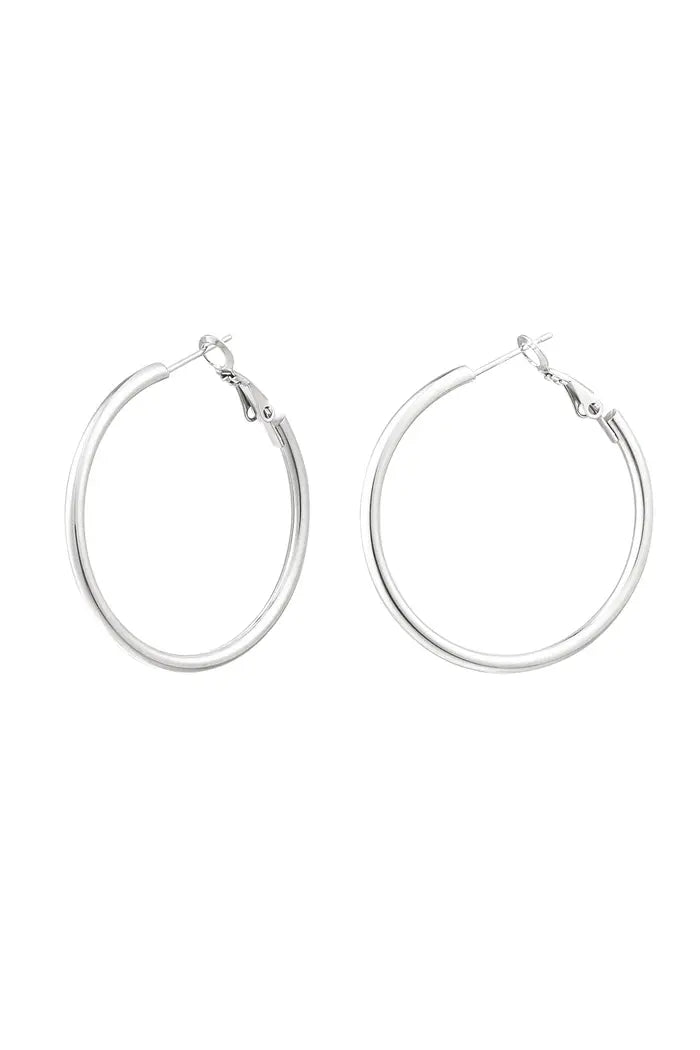 BASIC CIRCLE OHRRINGE GRÖSSE S/M/L - 2 KLAR