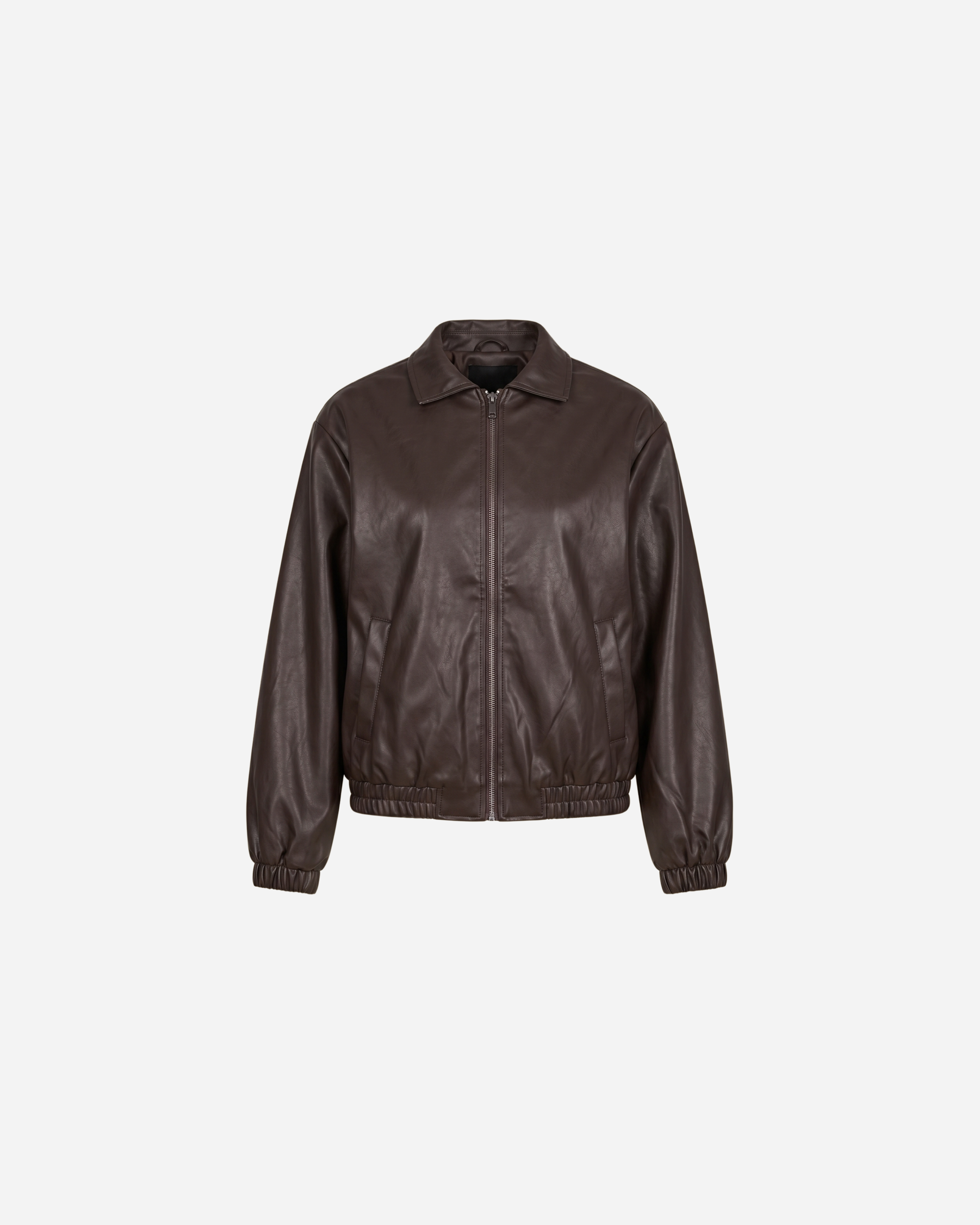 LEATHER LOOK BALLON JACKET ESPRESSO