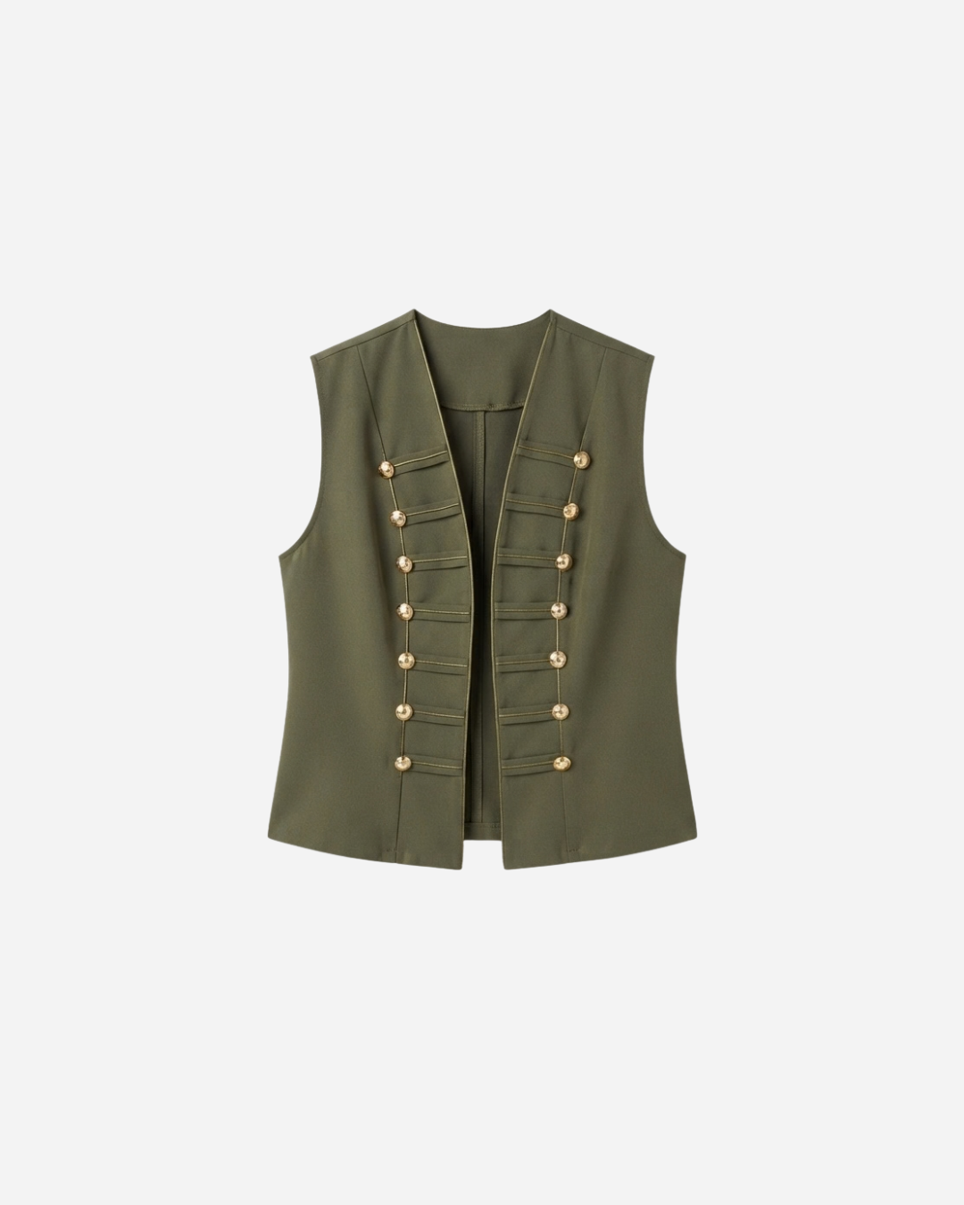 GILET MET SIERKNOPEN ARMY