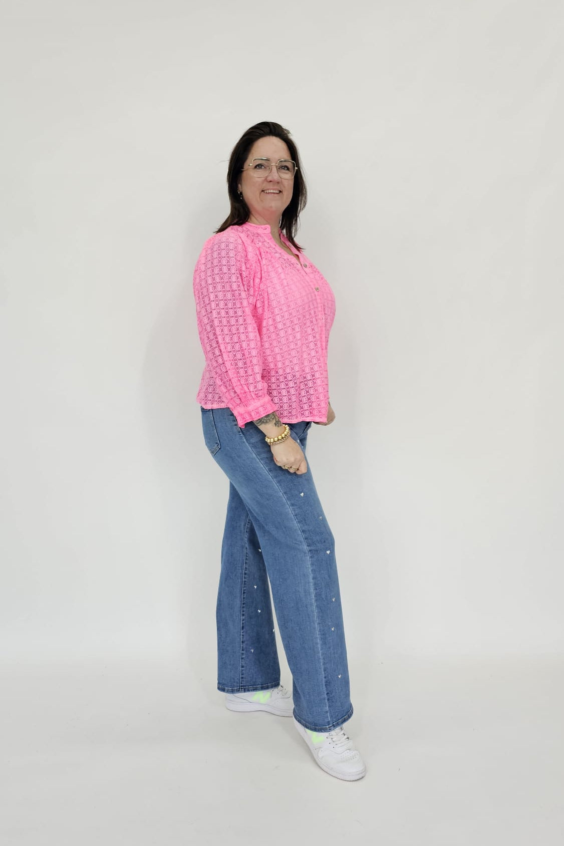 KANTEN VLINDER BLOUSE - 2038