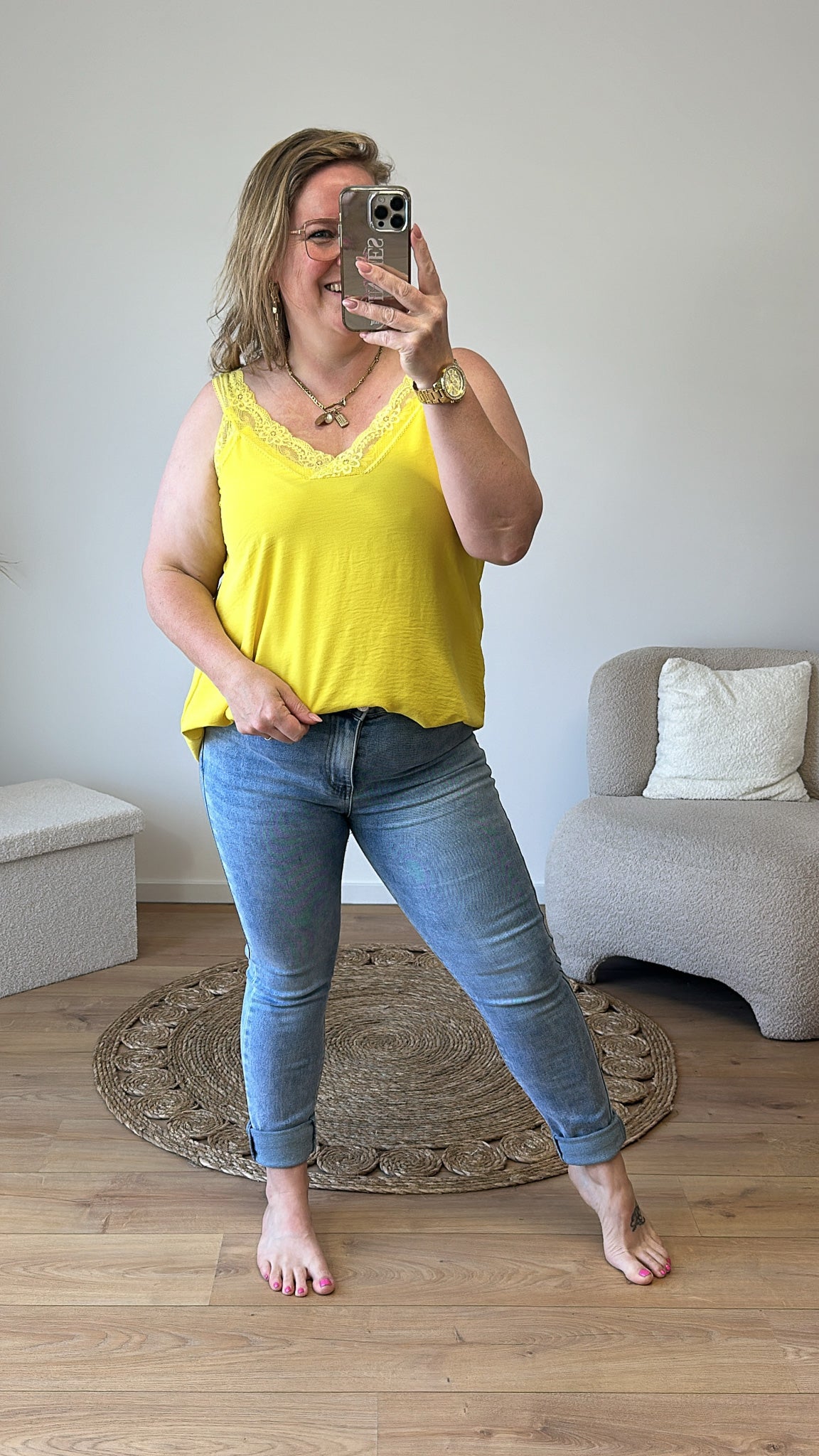 ESSIE TOP MET KANT - 1288