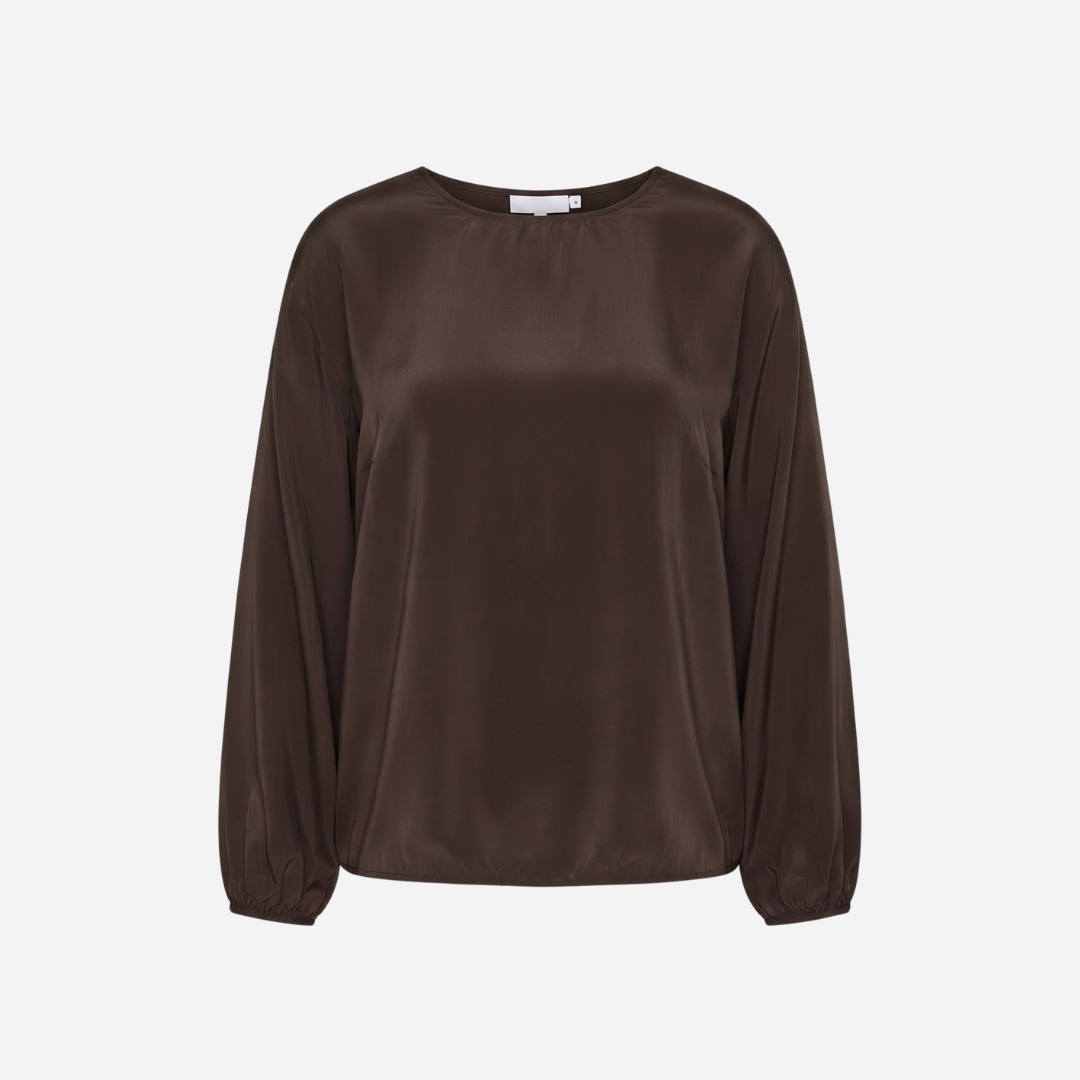 SILK LOOK TOP ESPRESSO