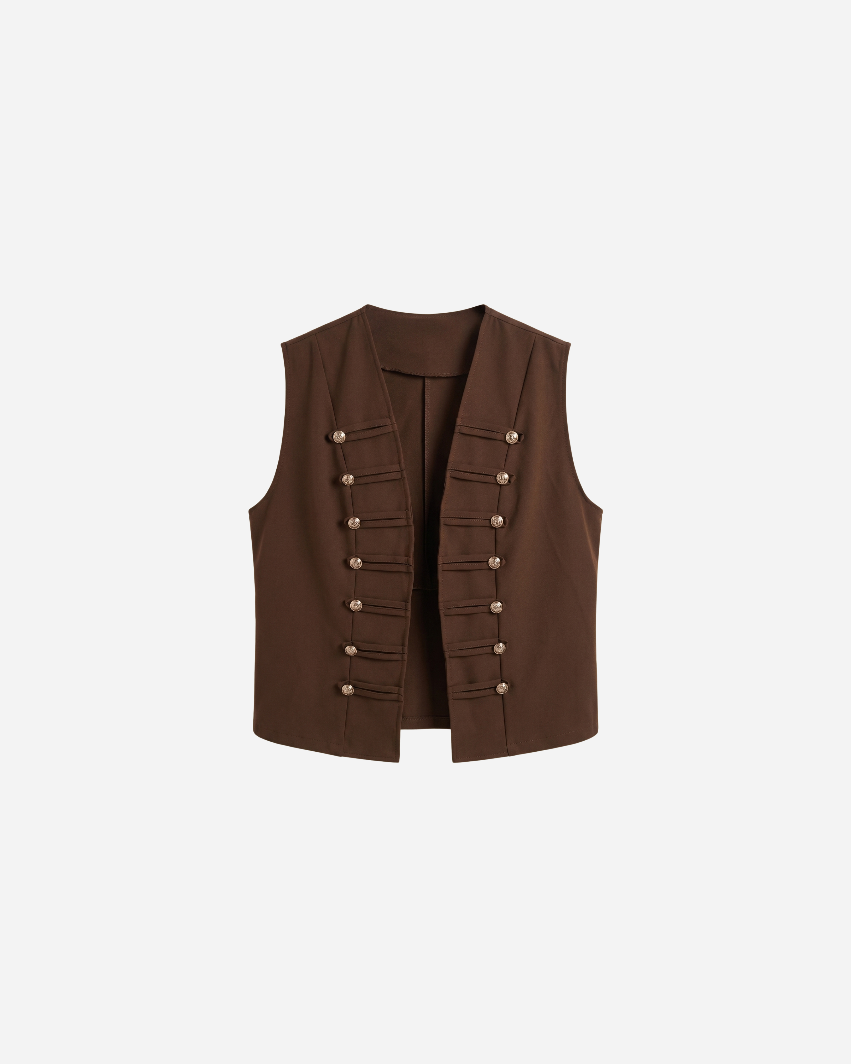 GILET MET SIERKNOPEN - 2186