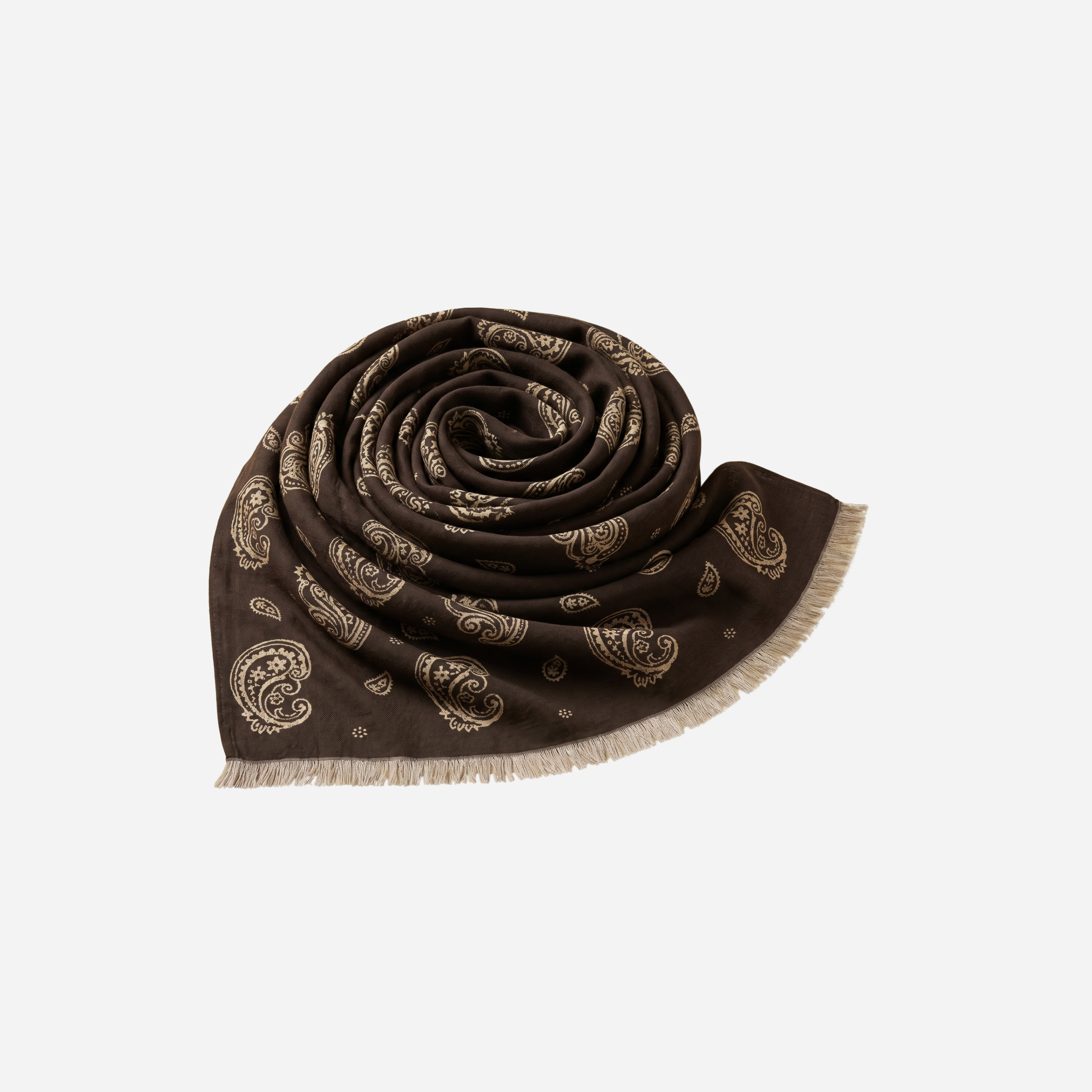 SJAAL MET PAISLEY PRINT ESPRESSO