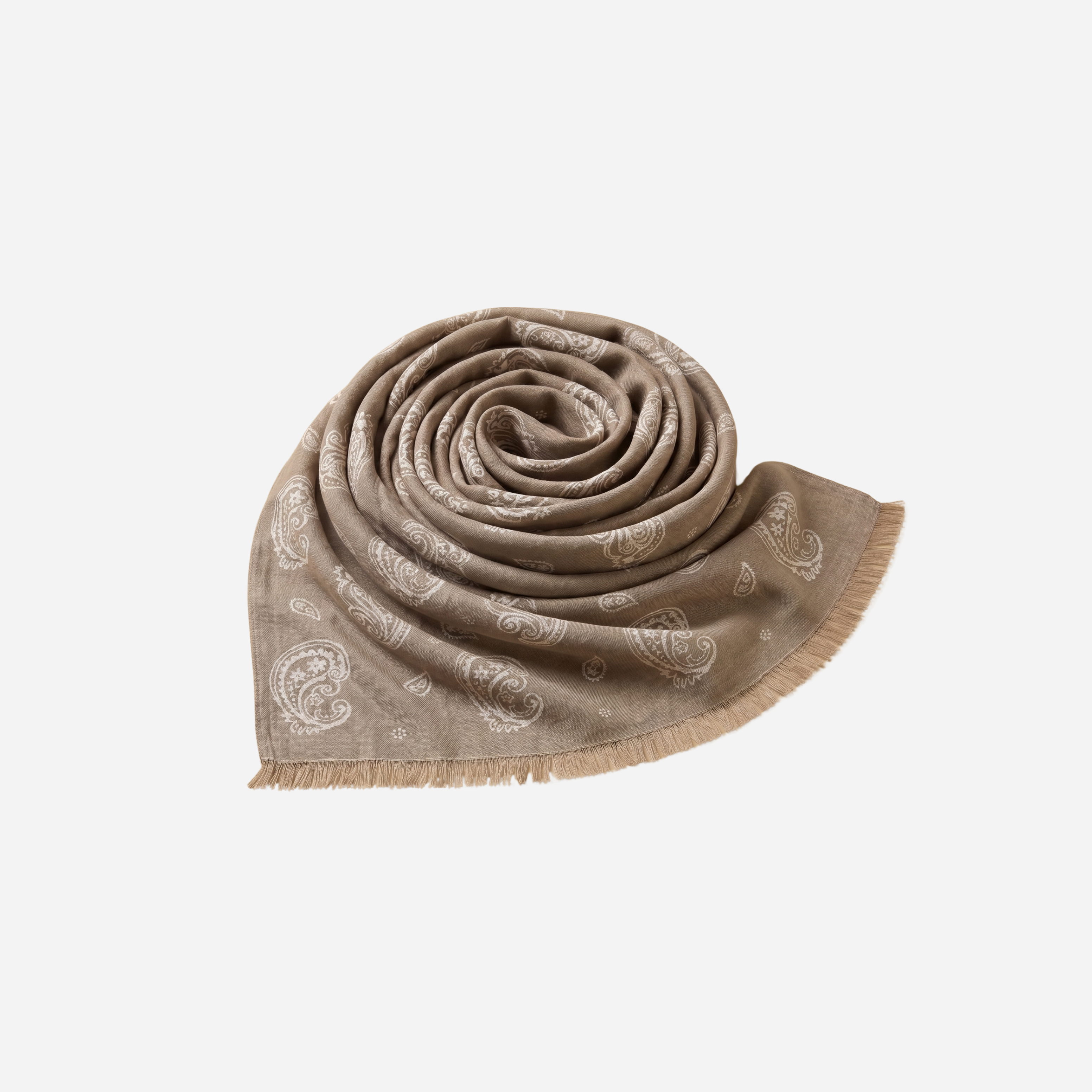 SJAAL MET PAISLEY PRINT BEIGE