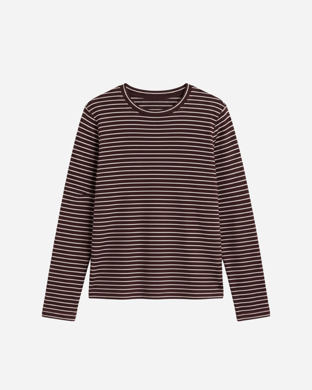 STREEPJES LONGSLEEVE LINNIES THE LABEL ESPRESSO/BEIGE