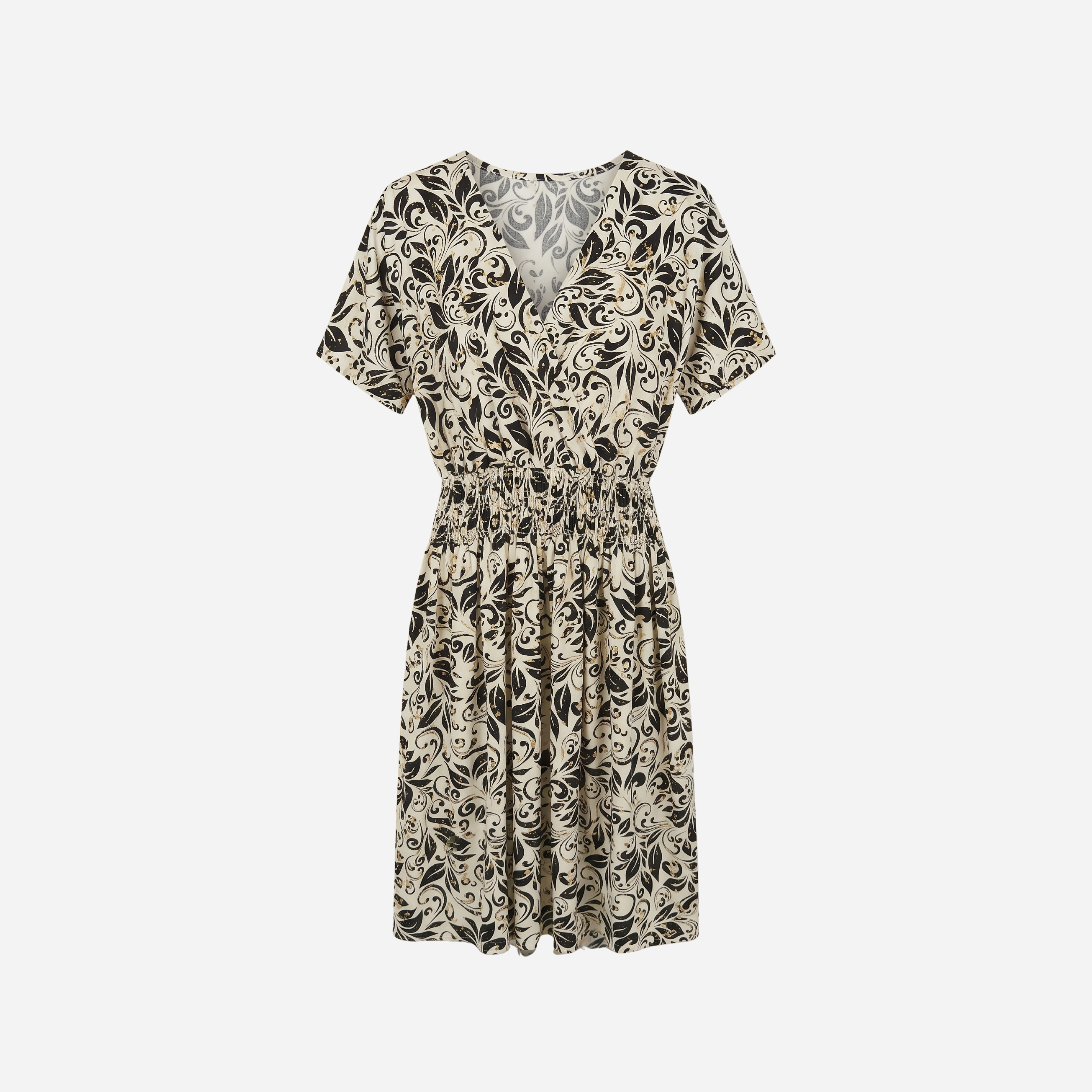 FLOWER JURK KORT - 2135